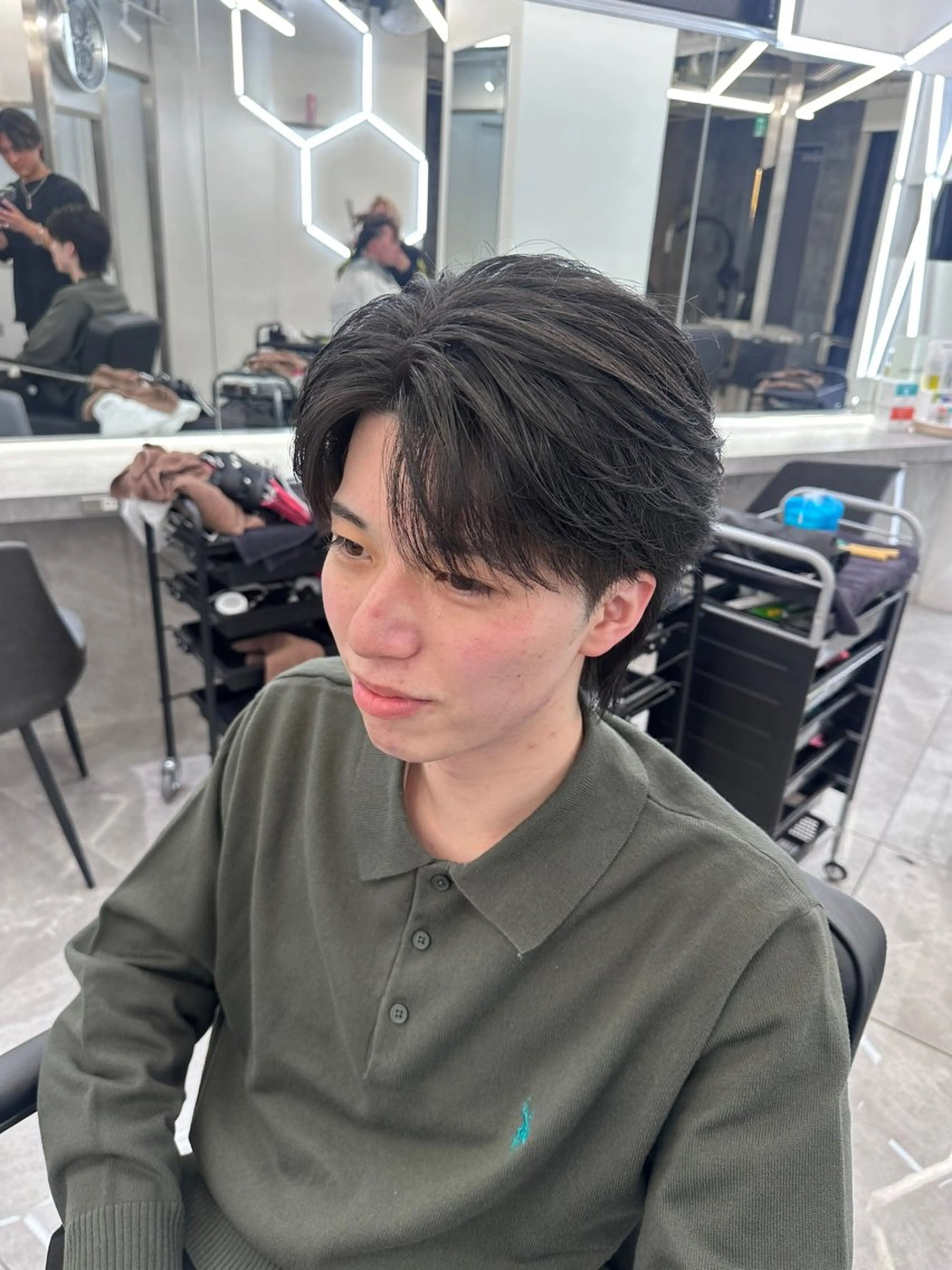 パーマ メンズ カット 💎メンズカット ／フェザー／細野💎のヘアスタイル