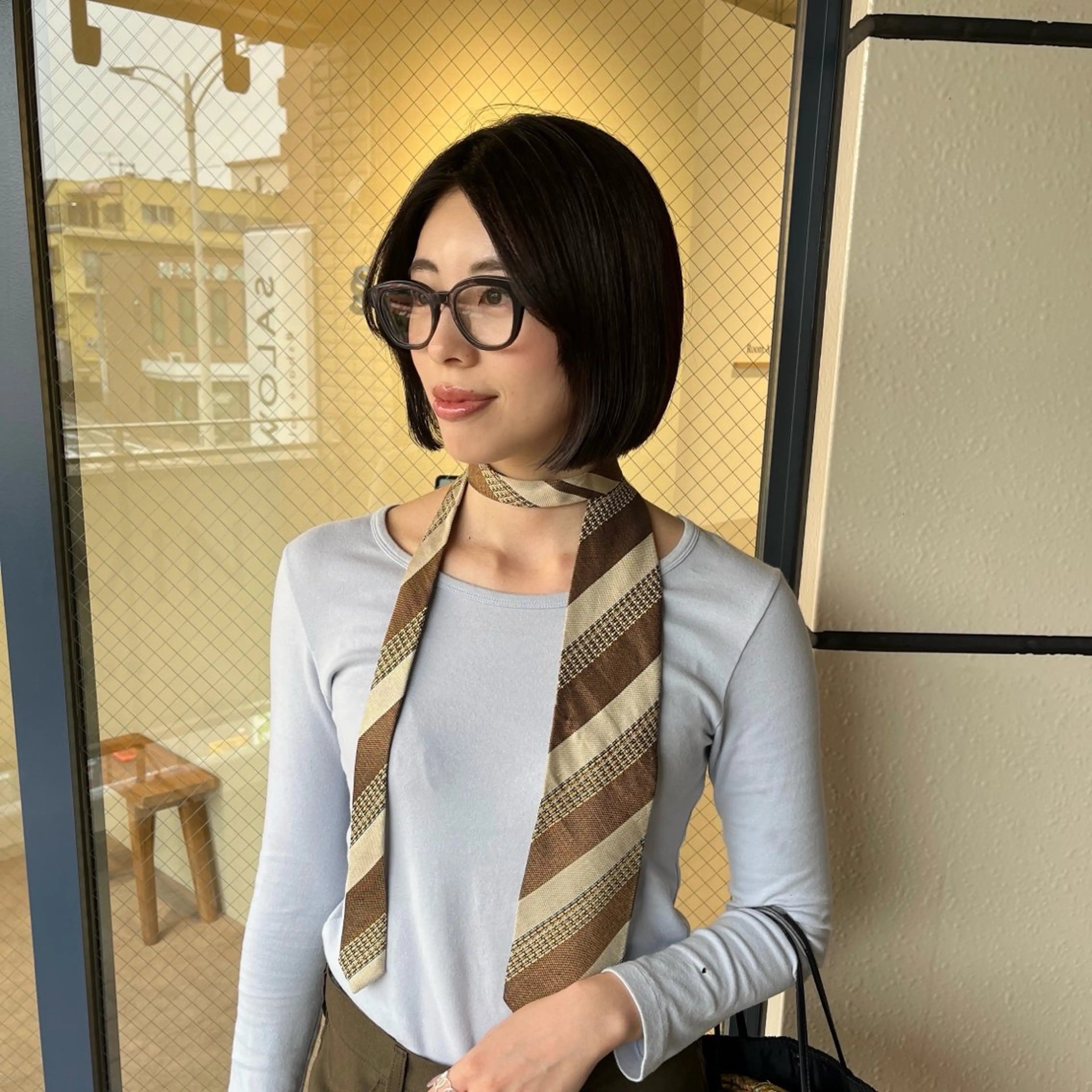 ショート カラー ベージュカラー ブリーチ 透明感カラー ダブルカラー トリートメント カット ヘアカラー トリートメント 髪質改善カラー/ボブ 🌻Mutsumiのヘアスタイル