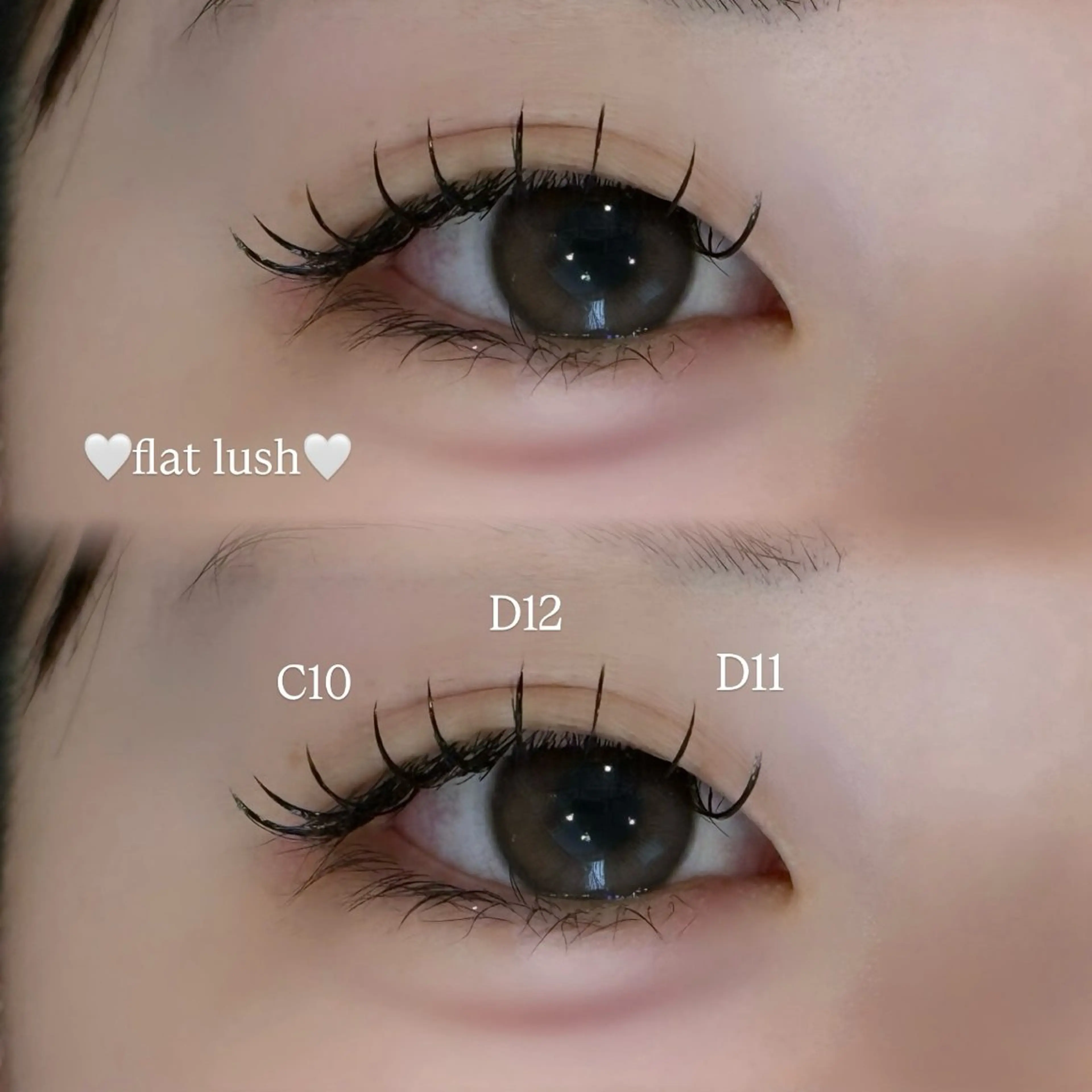 マツエク・マツパ 束感まつ毛 フラットラッシュ REVE *.+ﾟ 湯元 音色のマツエク・マツパデザイン