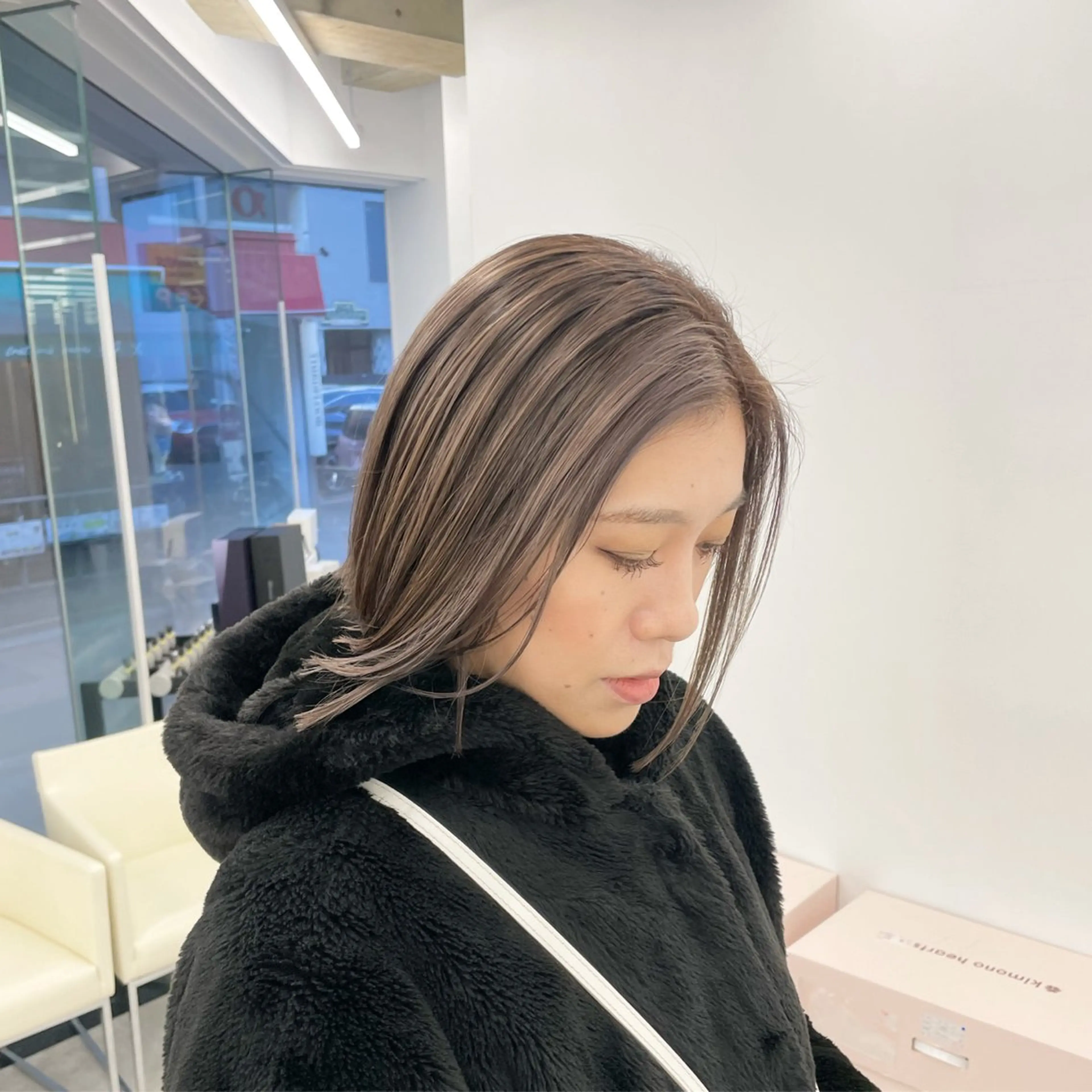 ミディアム カラー カット ヘアカラー トリートメント Brown 藤沢店のヘアスタイル