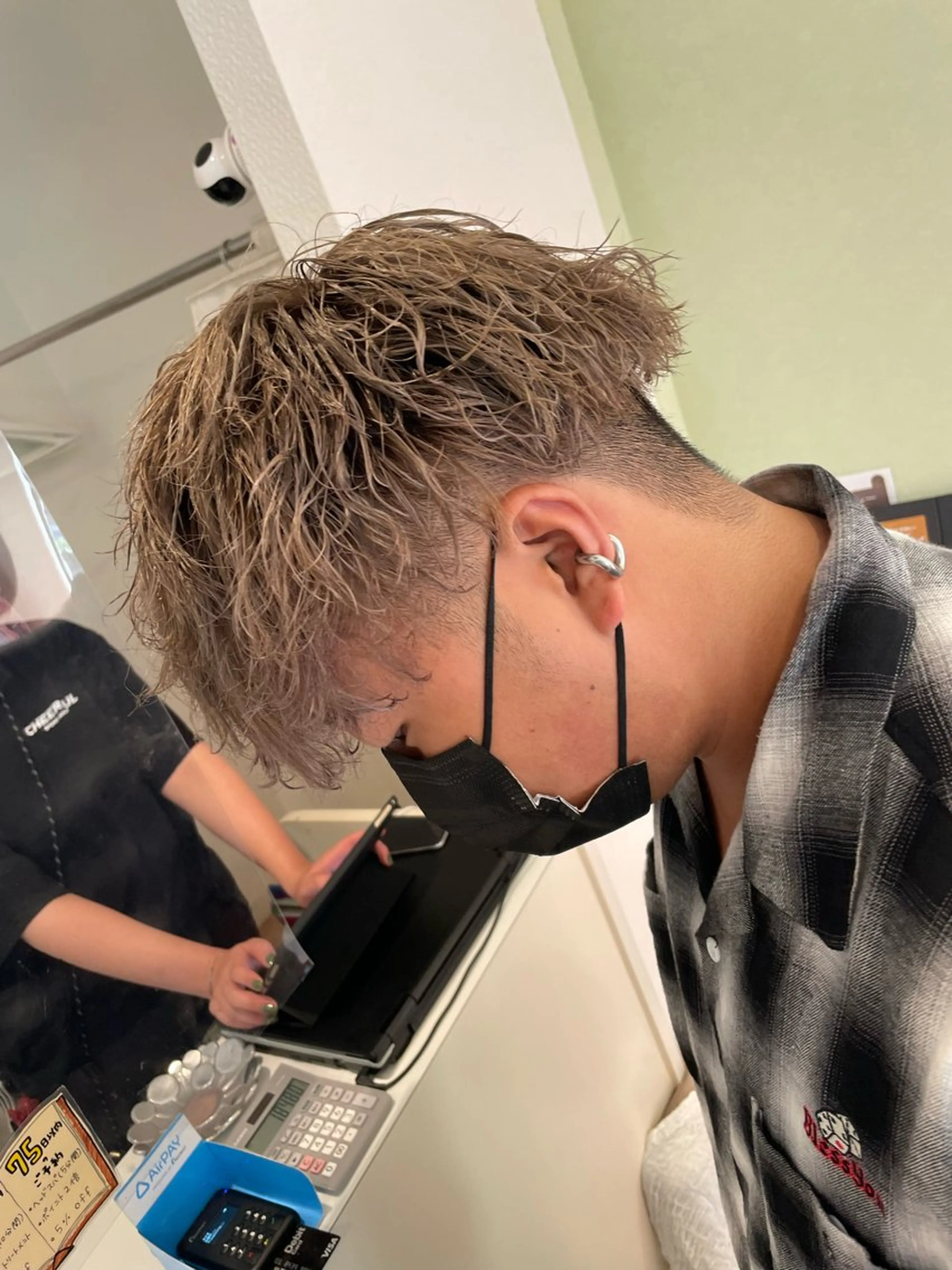 ショート メンズ カット パーマ トリートメント 脇坂 誠也のヘアスタイル