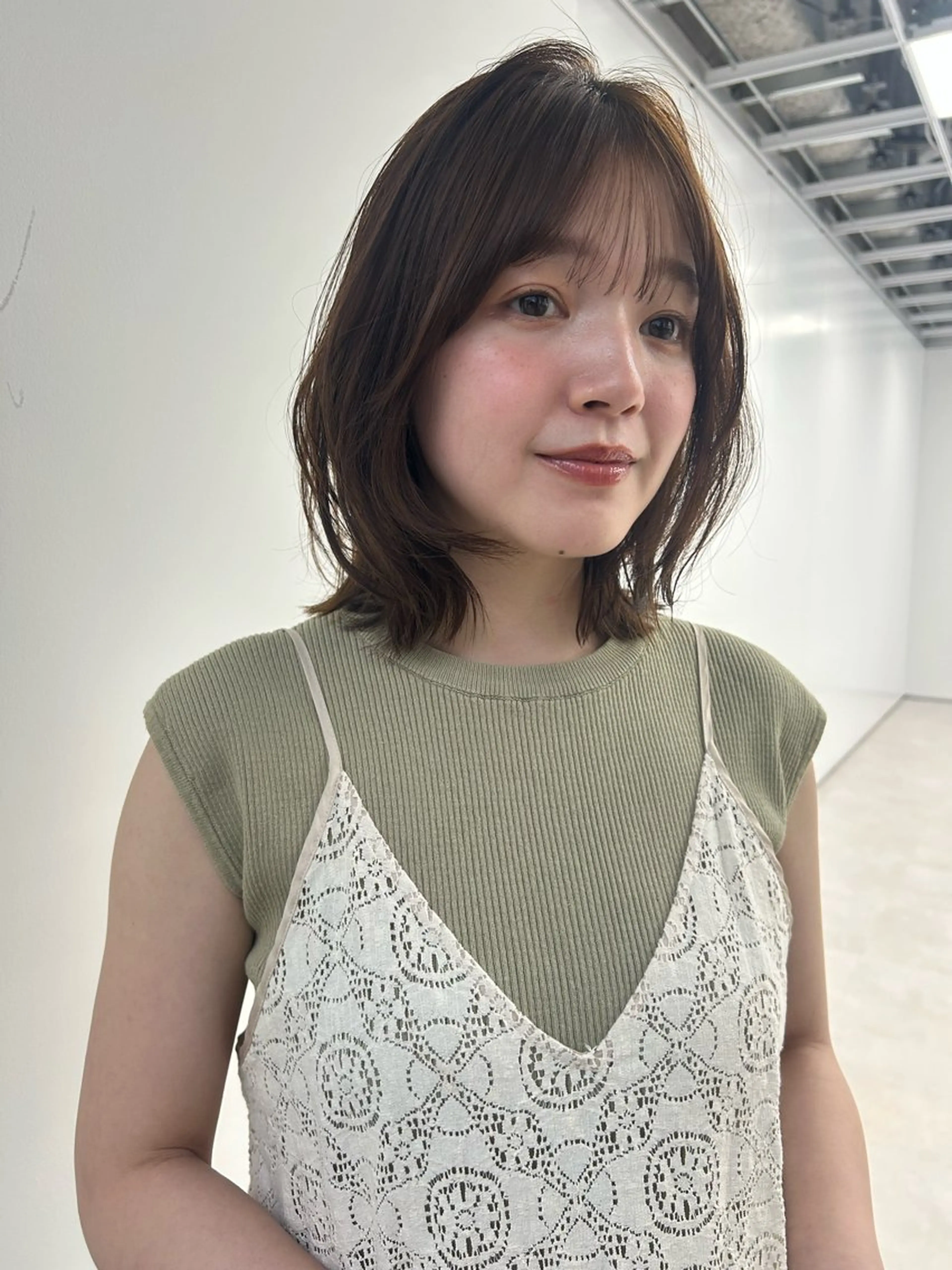 セミロング カラー ヘアカラー 艶カラー🐳🫧 サヤカ 🐳のヘアスタイル