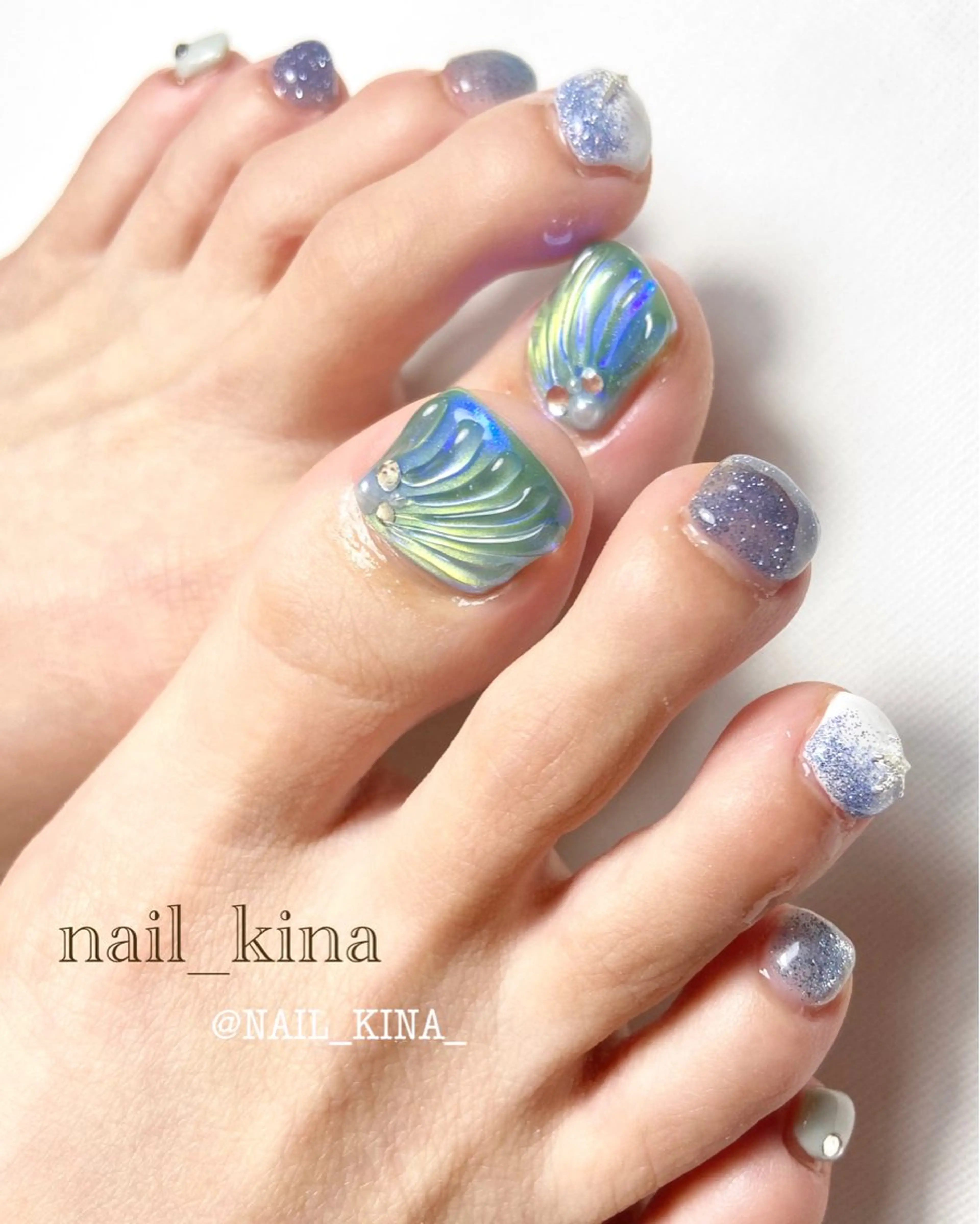 ネイル フットネイル nail_ kinaのネイルデザイン