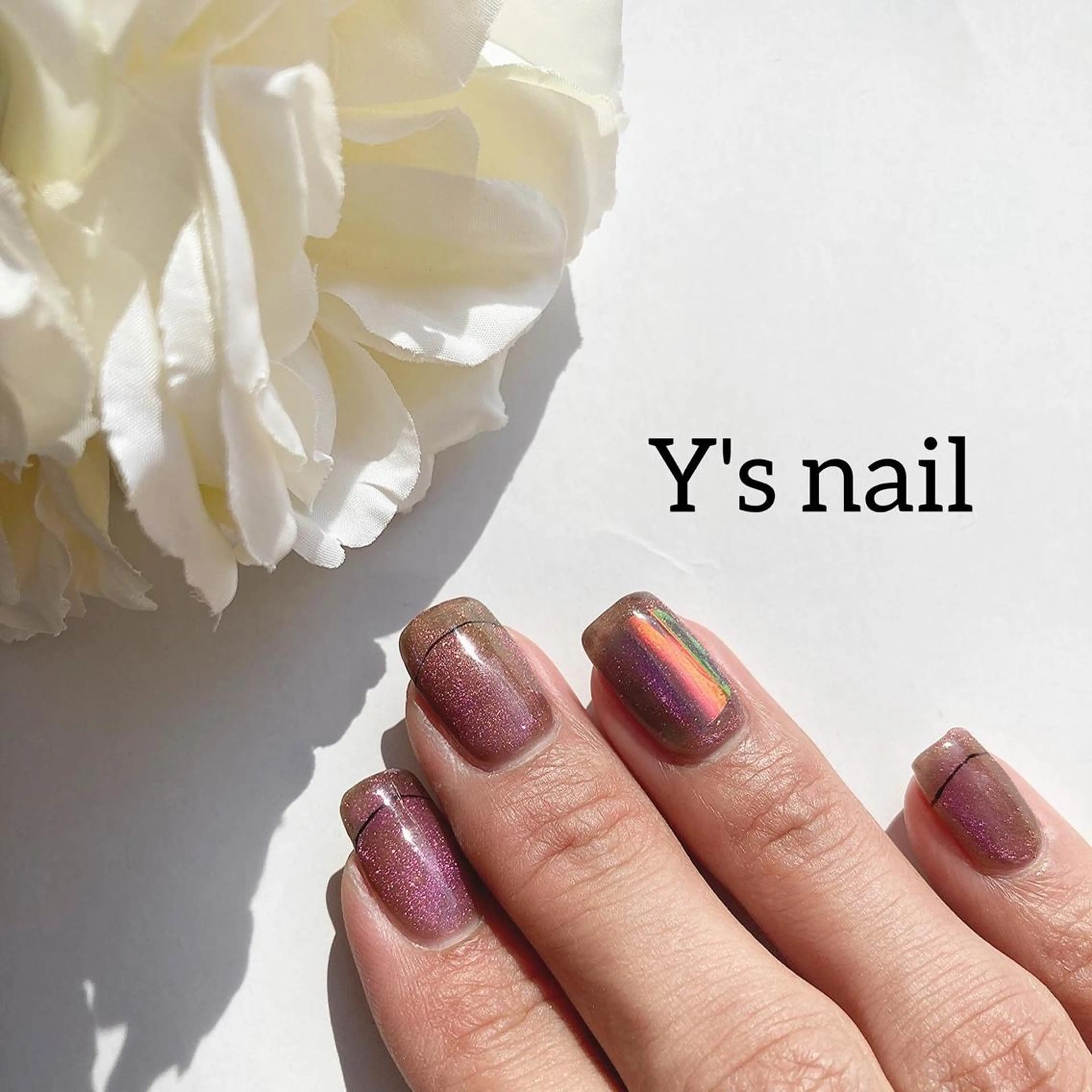 ネイル マグネットネイル 手書きが得意🖌️ Y’s  nailのネイルデザイン
