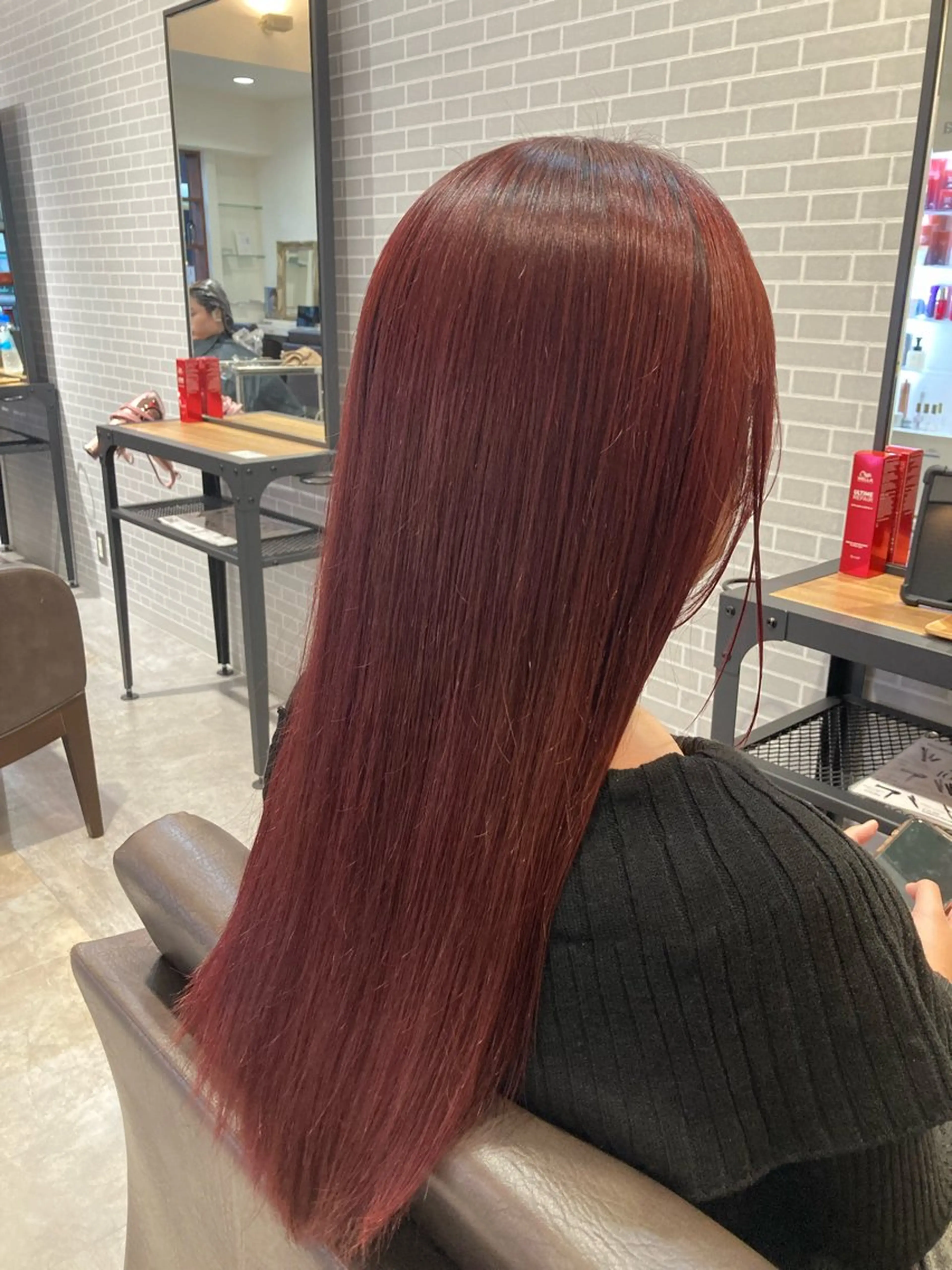 ロング カット ヘアカラー ぱく みやんのヘアスタイル