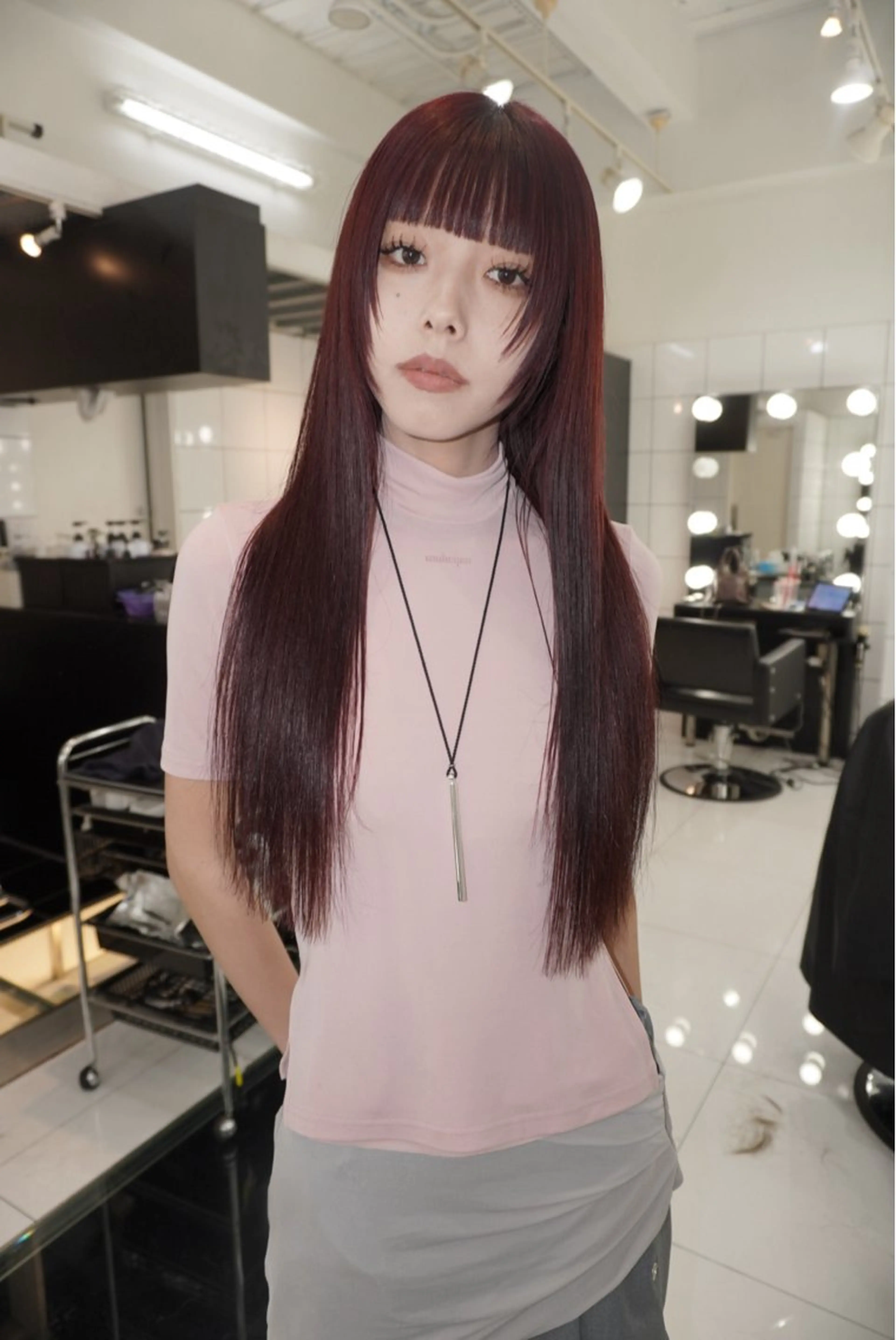 ロング カラー ヘアアレンジ MIYU/ニュアンス /ケアブリーチカラーのヘアスタイル