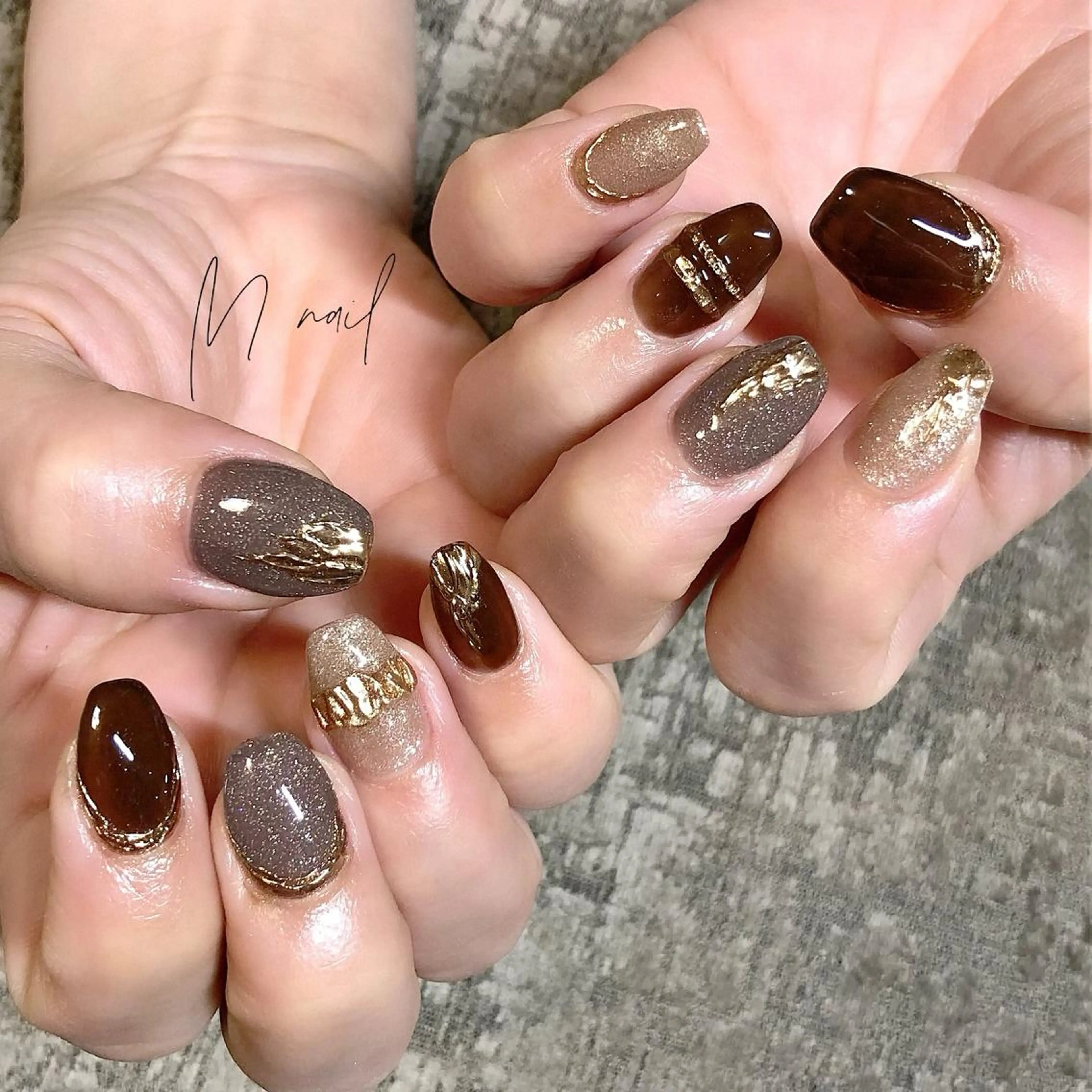 ネイル ニュアンスネイル Home salon M nailのネイルデザイン
