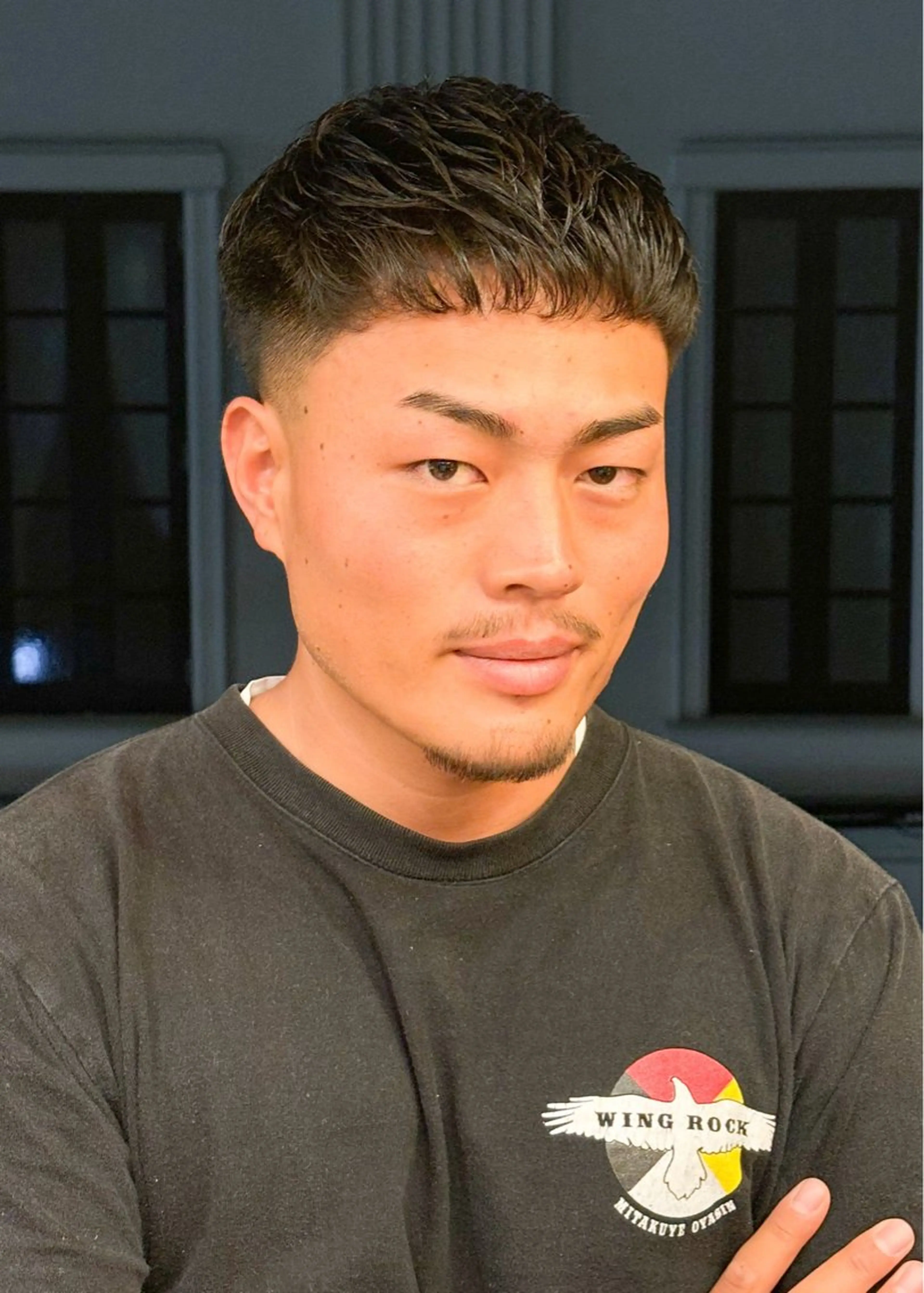 ショート メンズ メンズパーマ カット DAD　BARBERSHOP所属・三宮メンズカット ヨシイッキのヘアスタイル