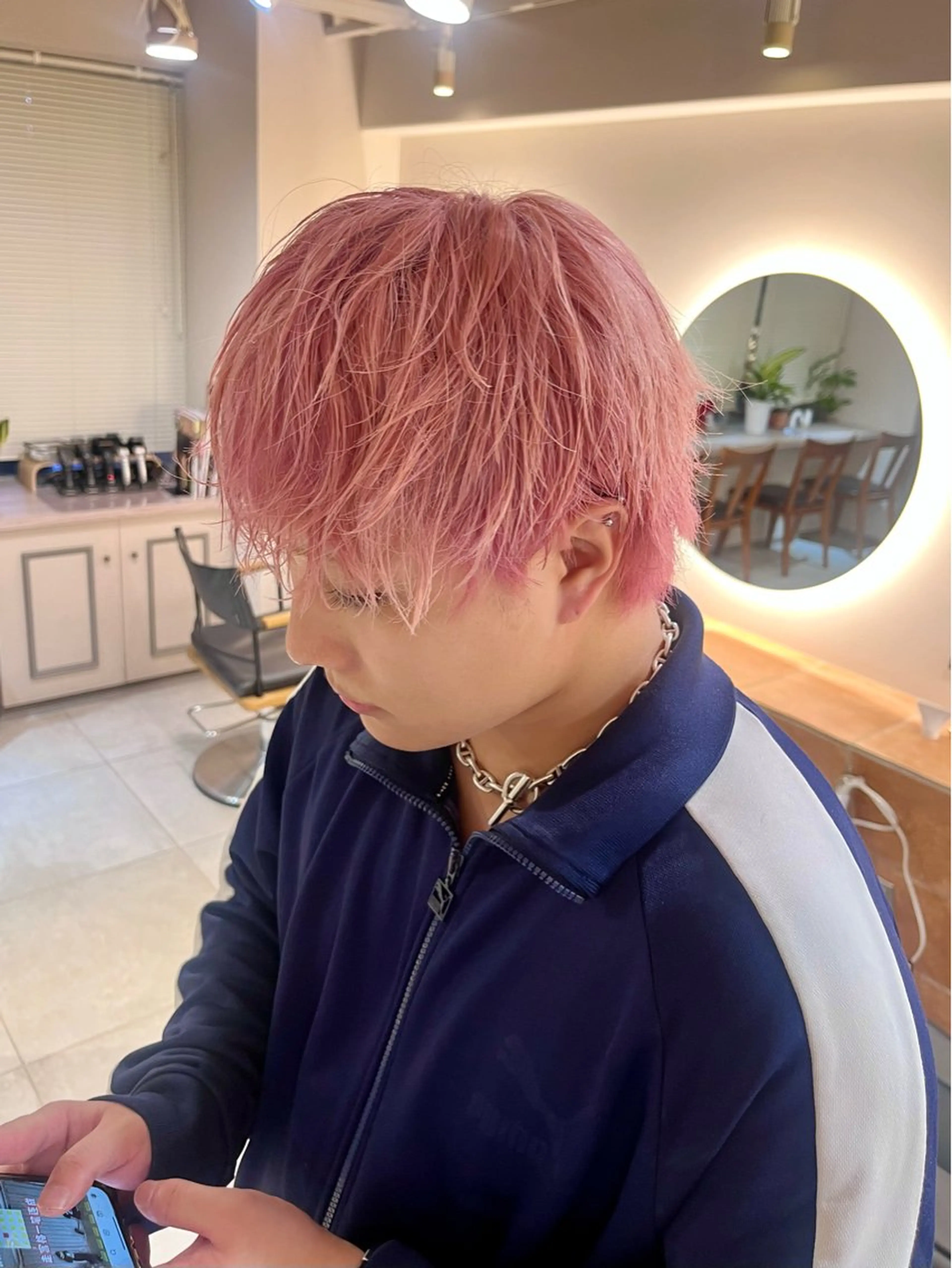 ショート カラー メンズ メンズブリーチ ブリーチ ダブルカラー 田中 旭 横浜メンズ特化のヘアスタイル