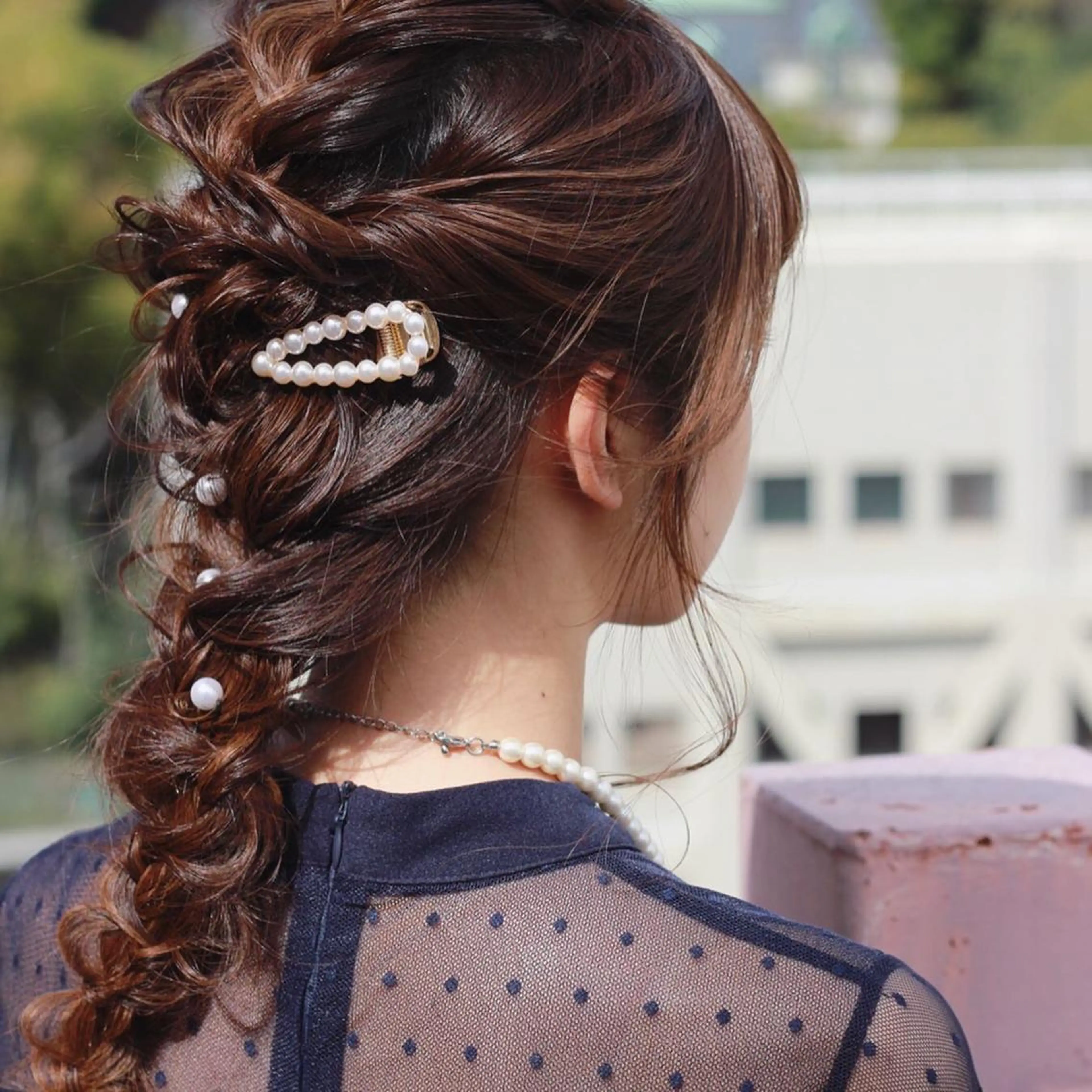 セミロング ヘアアレンジ ヘアセット Viage （ビアージュ）のヘアスタイル