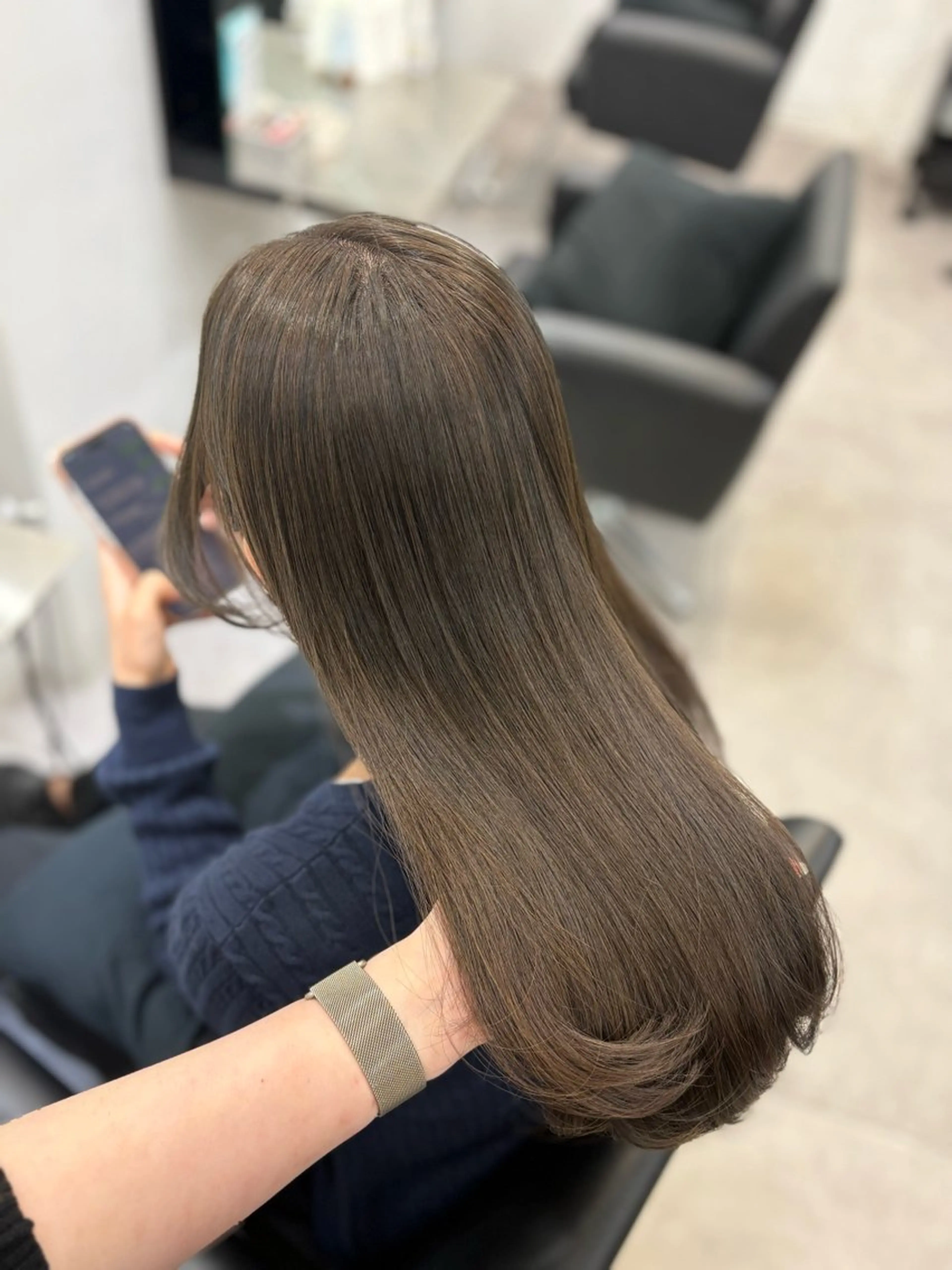 ロング カラー ヘアカラー 縮毛矯正 Core Haruのヘアスタイル
