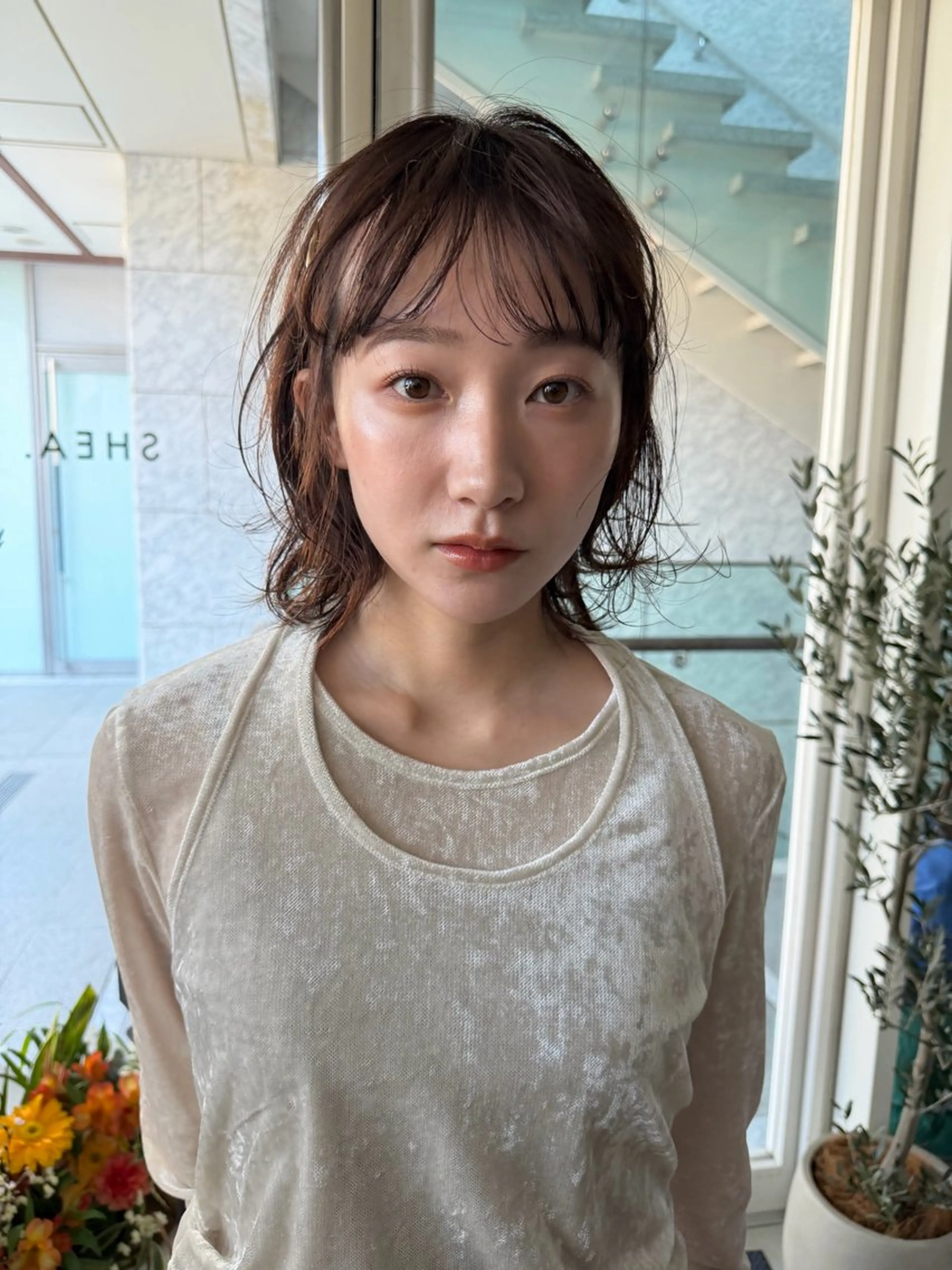 ミディアム ryona🎀 /ボブ/ブロンドのヘアスタイル