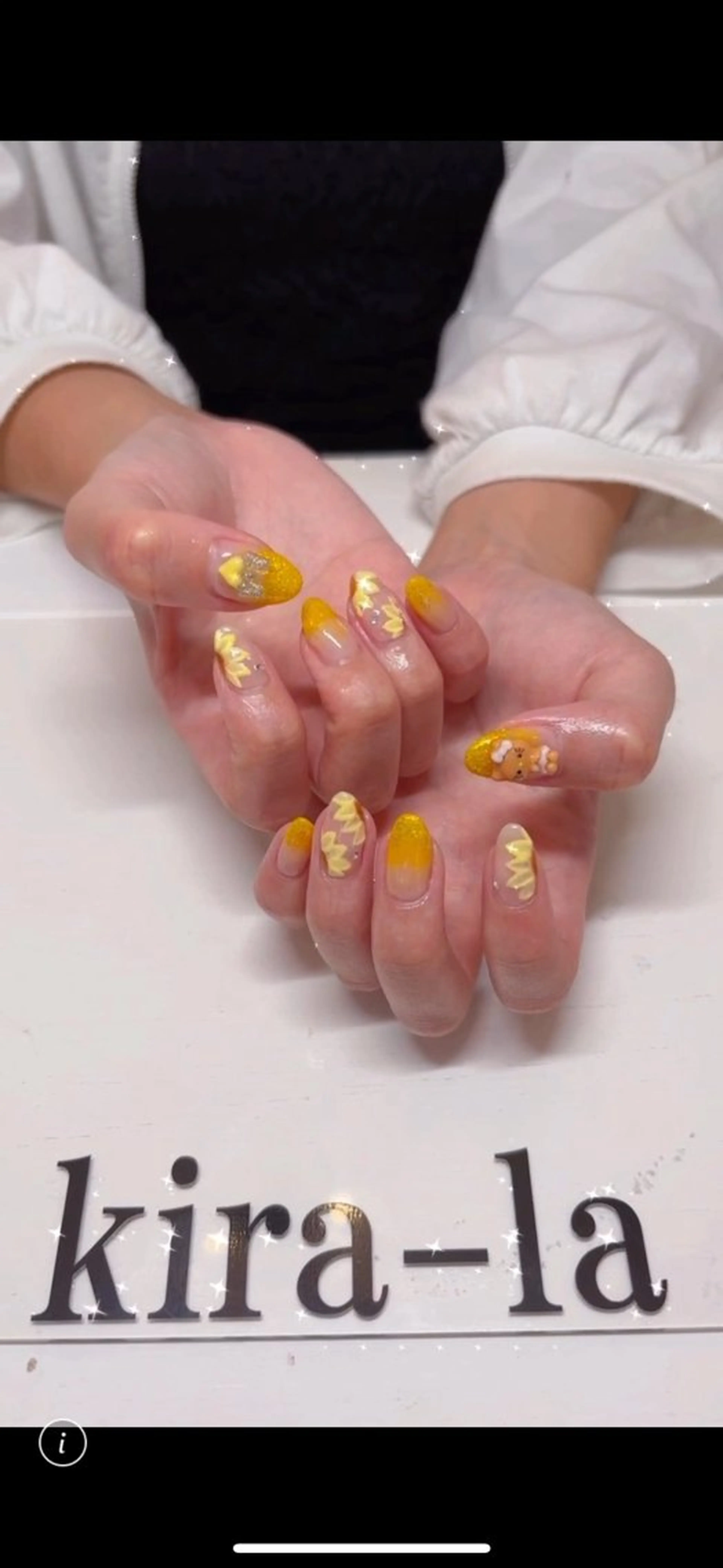 ネイル ハート リボン kira-la キララ･:*..のネイルデザイン