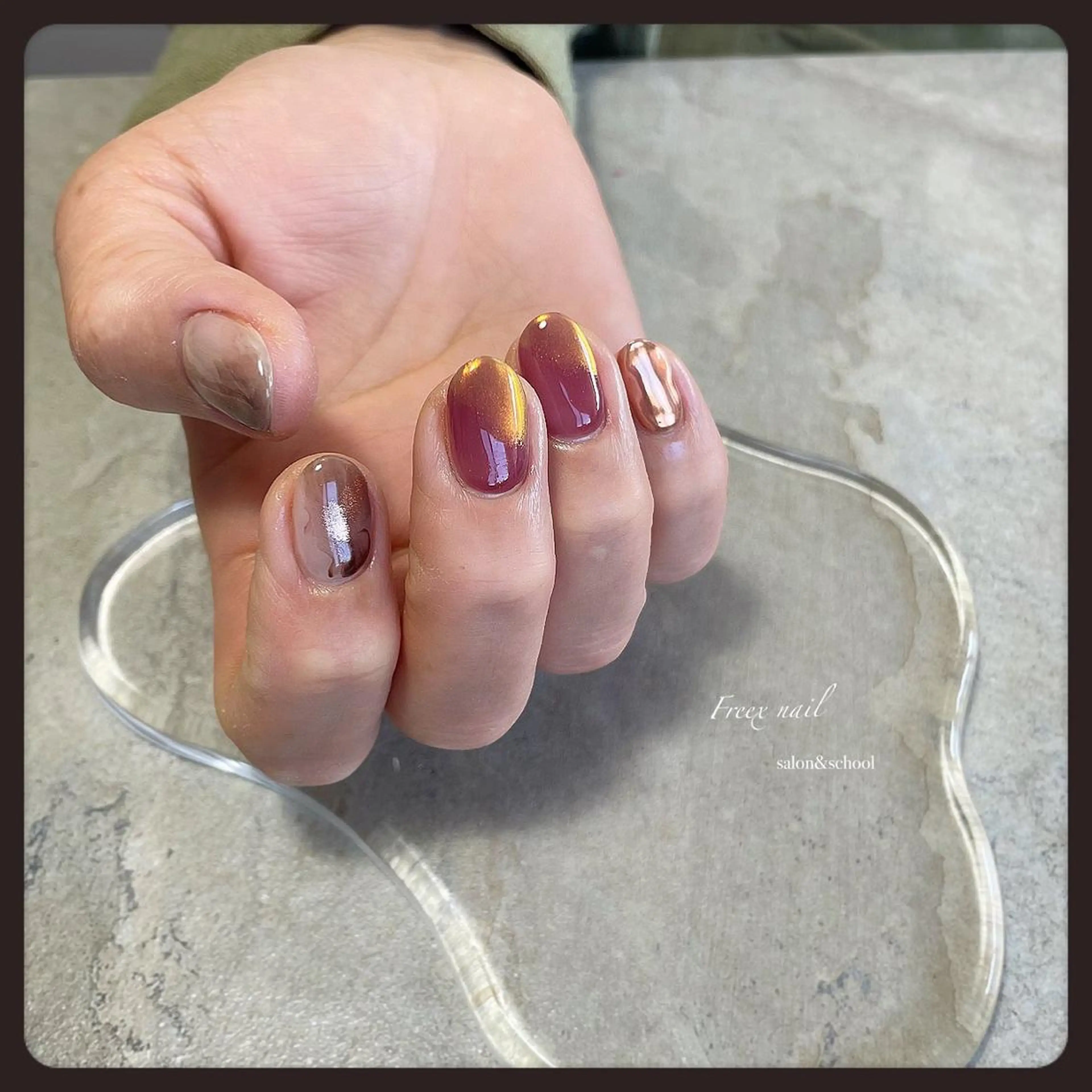 ネイル ハンドネイル ハンドケア freex nail /ニュアンス/個性派のネイルデザイン