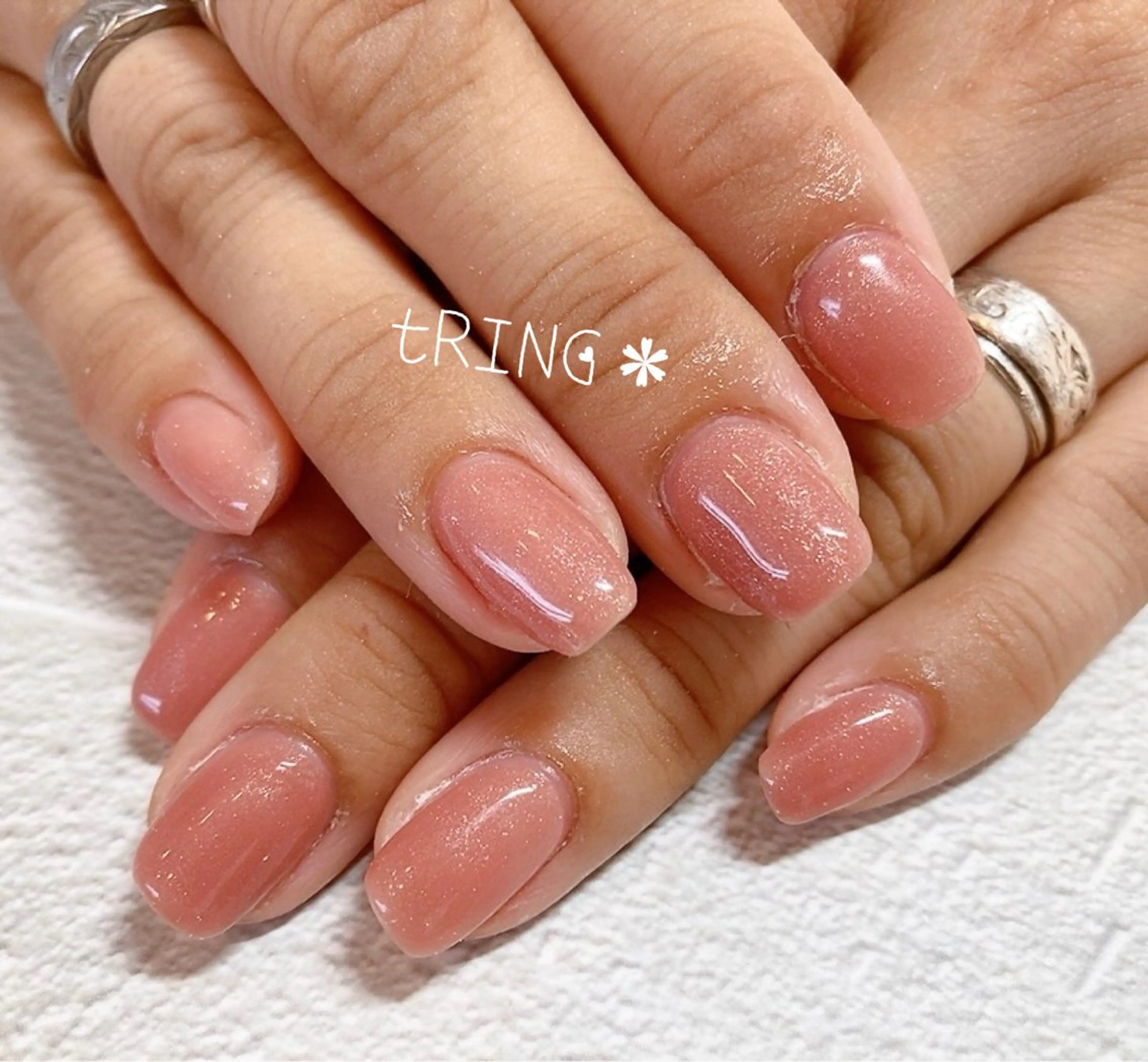 ネイル ハンドネイル tRING＊ しいの木台のネイルデザイン