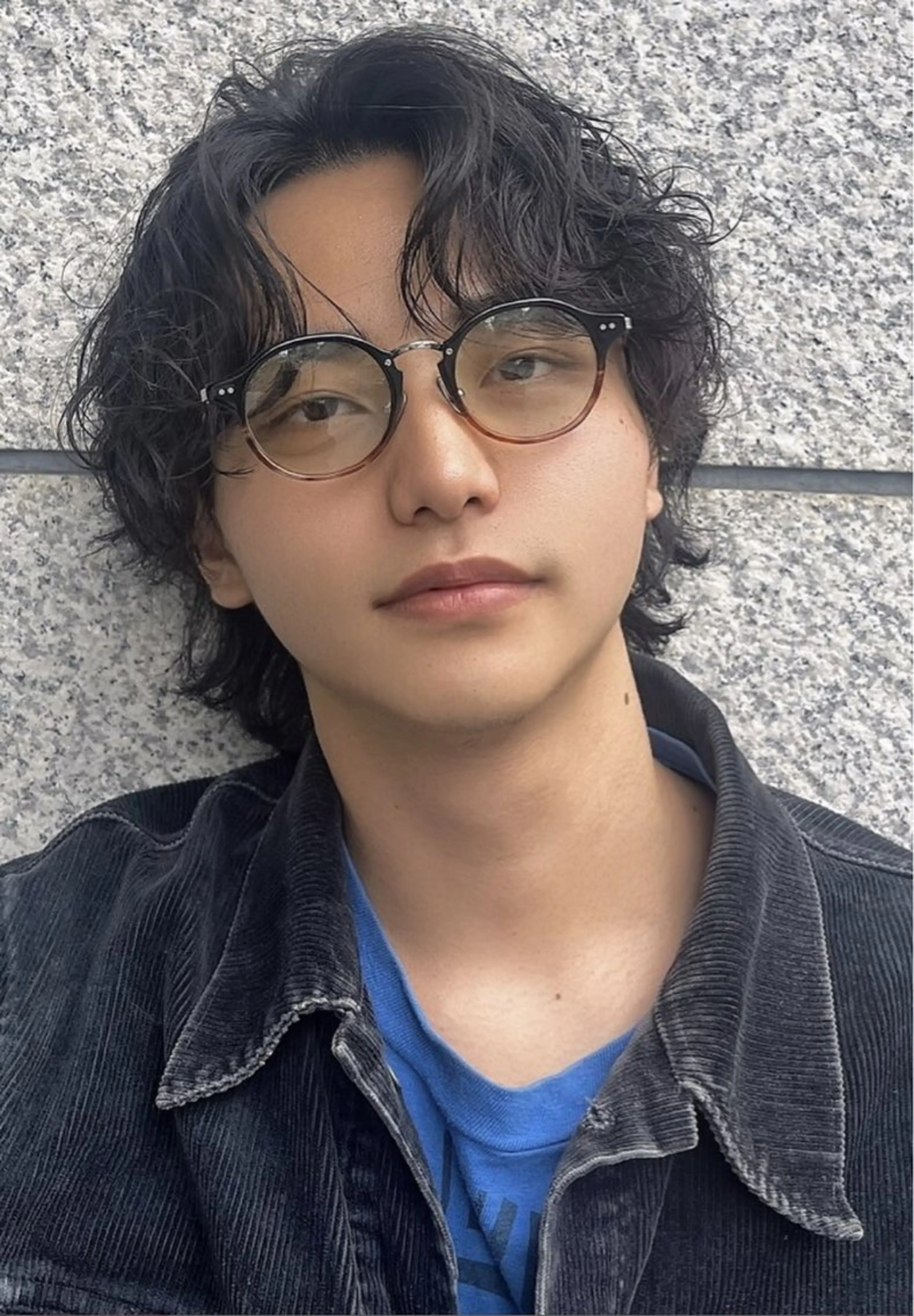 ミディアム 森口 竜匡のヘアスタイル