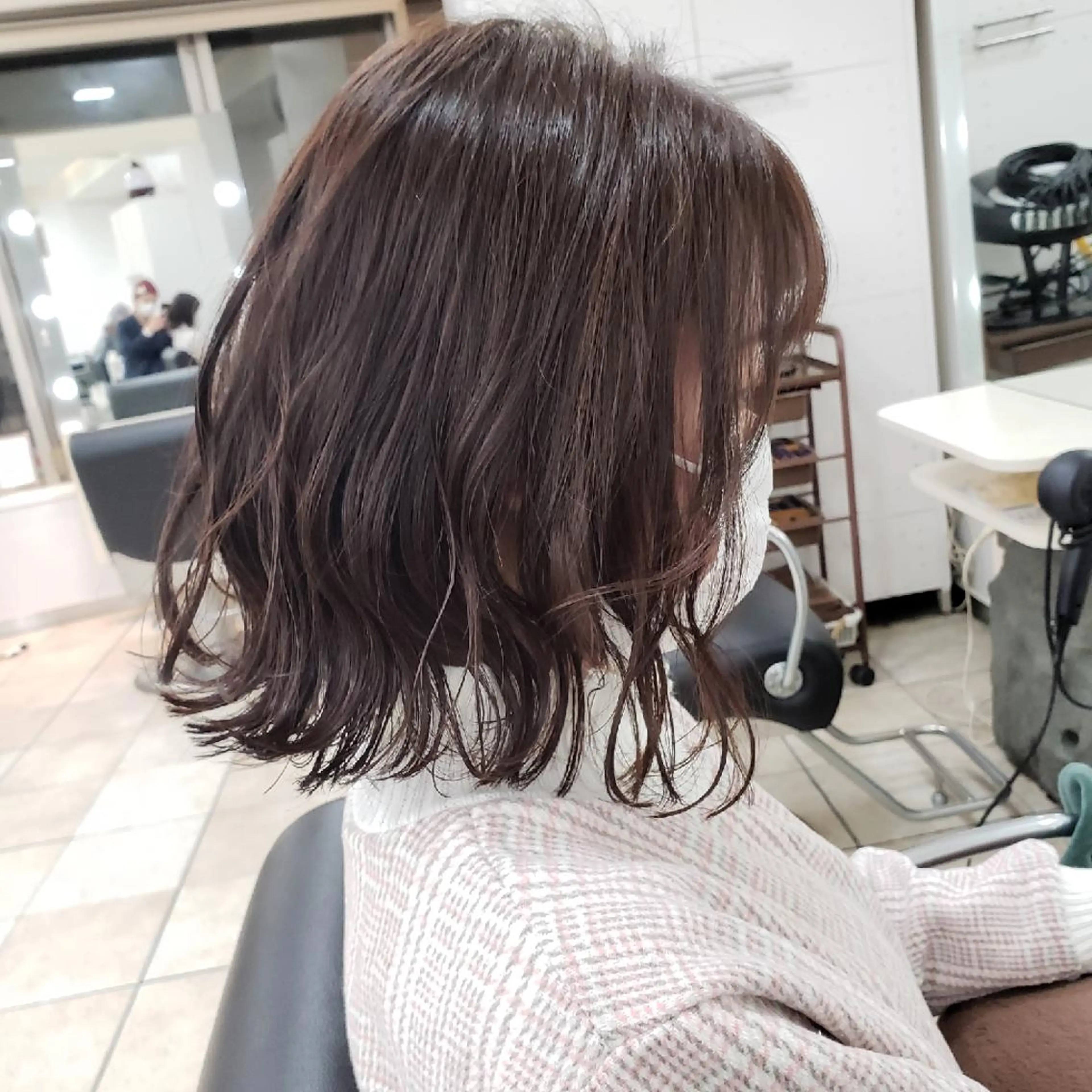 ミディアム カラー イルミナカラー 髪質改善 似合わせカット 縮毛矯正 トリートメント カット ヘアカラー トリートメント ボブ・ロブ　福田 泰久✂️✨のヘアスタイル