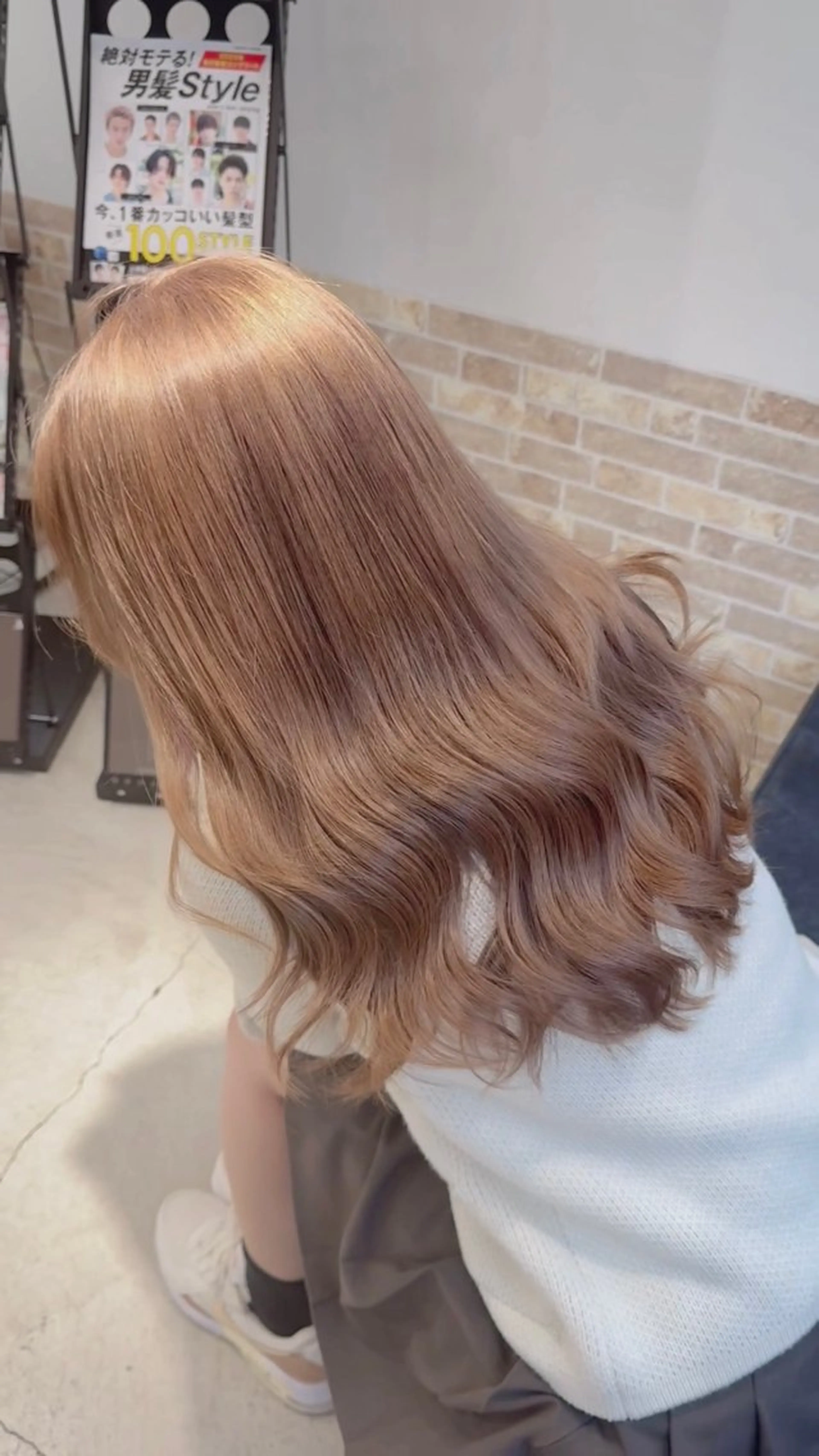 ロング カラー ヘアカラー トリートメント 🧸赤み消し🐾 ラベンダ/ミルクティのヘアスタイル