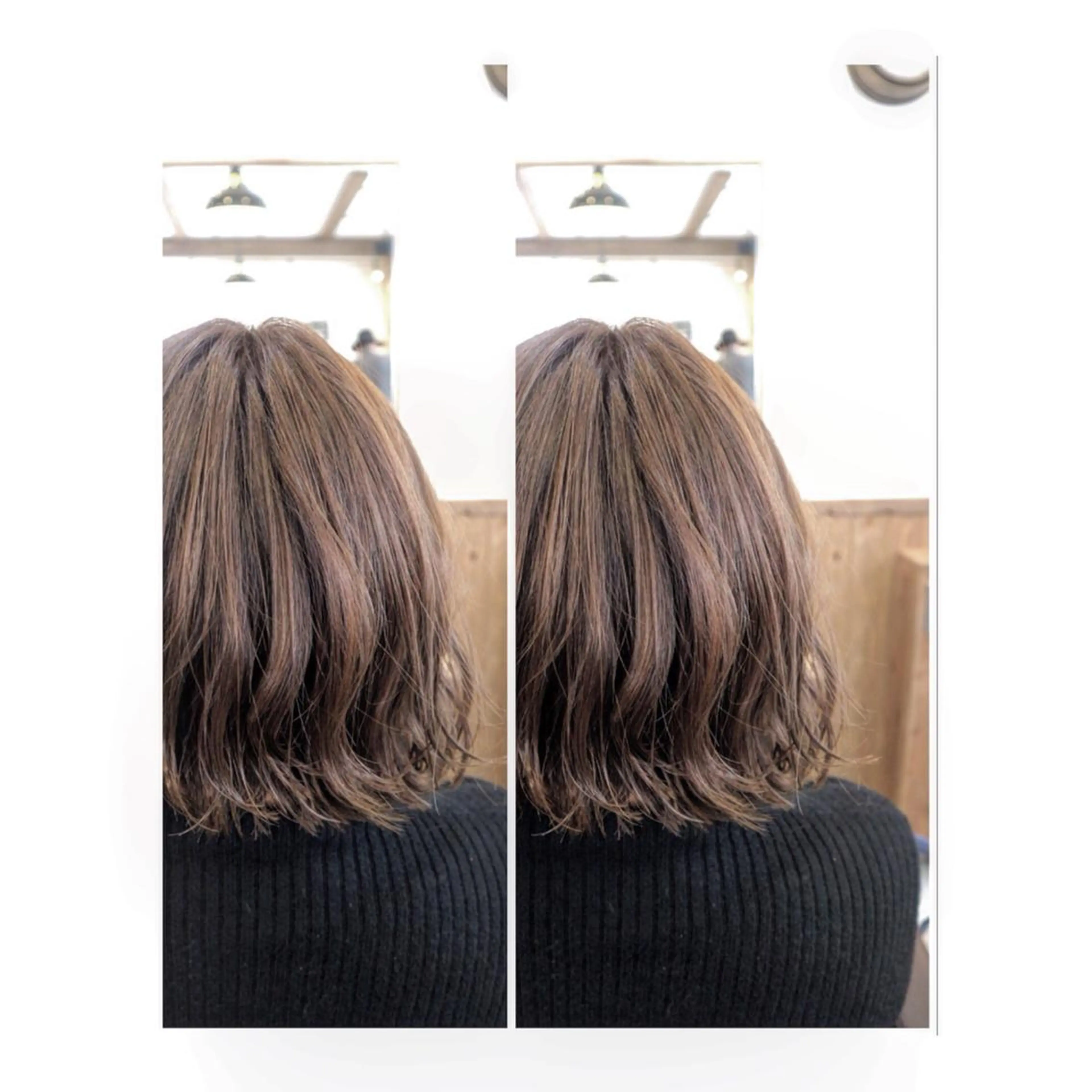 ミディアム カラー グレージュ ハイトーンカラー ハイトーングレージュ 土屋 ゆうこのヘアスタイル