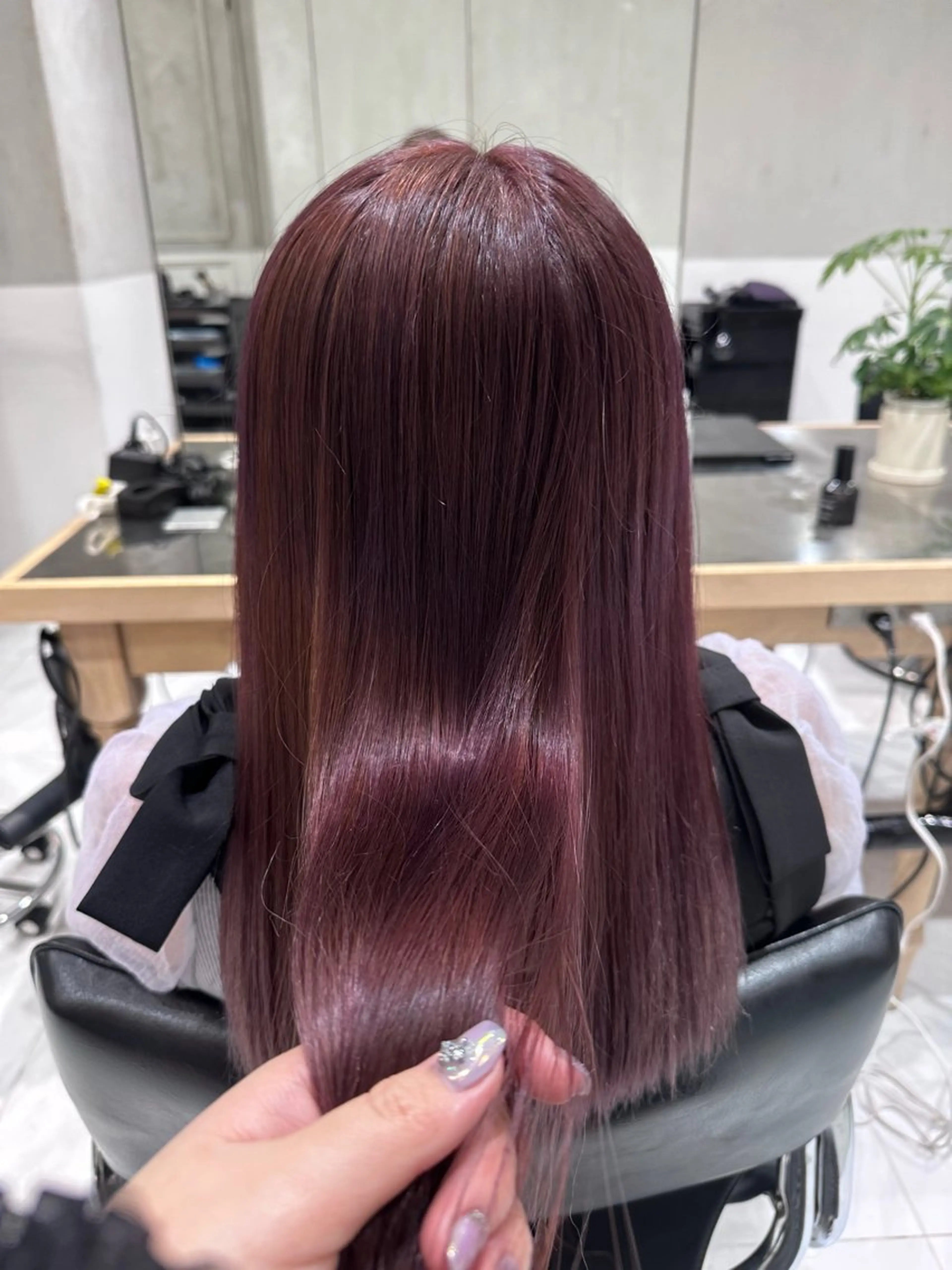 セミロング ヘアカラー Rino🎀/盛れる 顔周りカット🪽✩のヘアスタイル