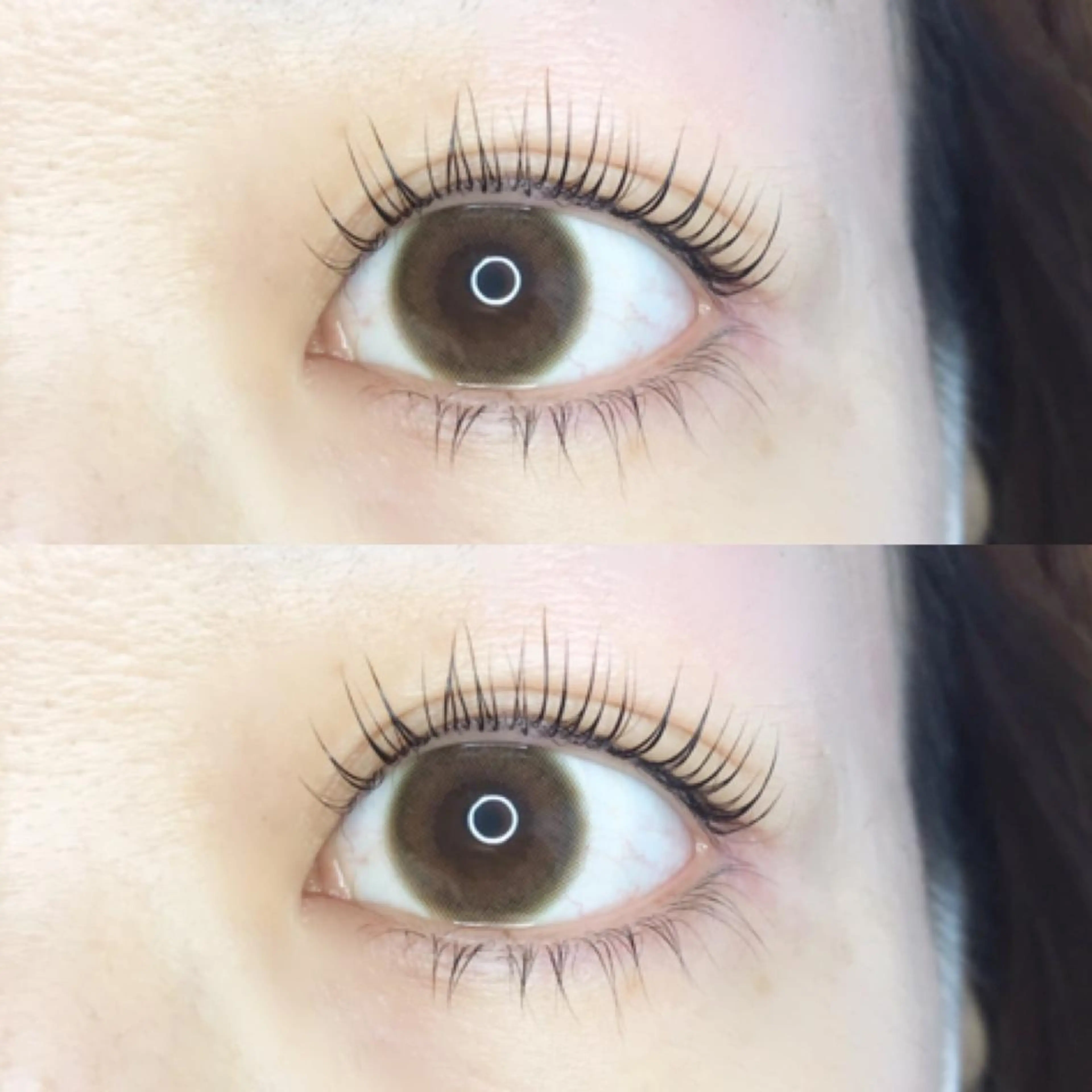 下まつげパーマの写真