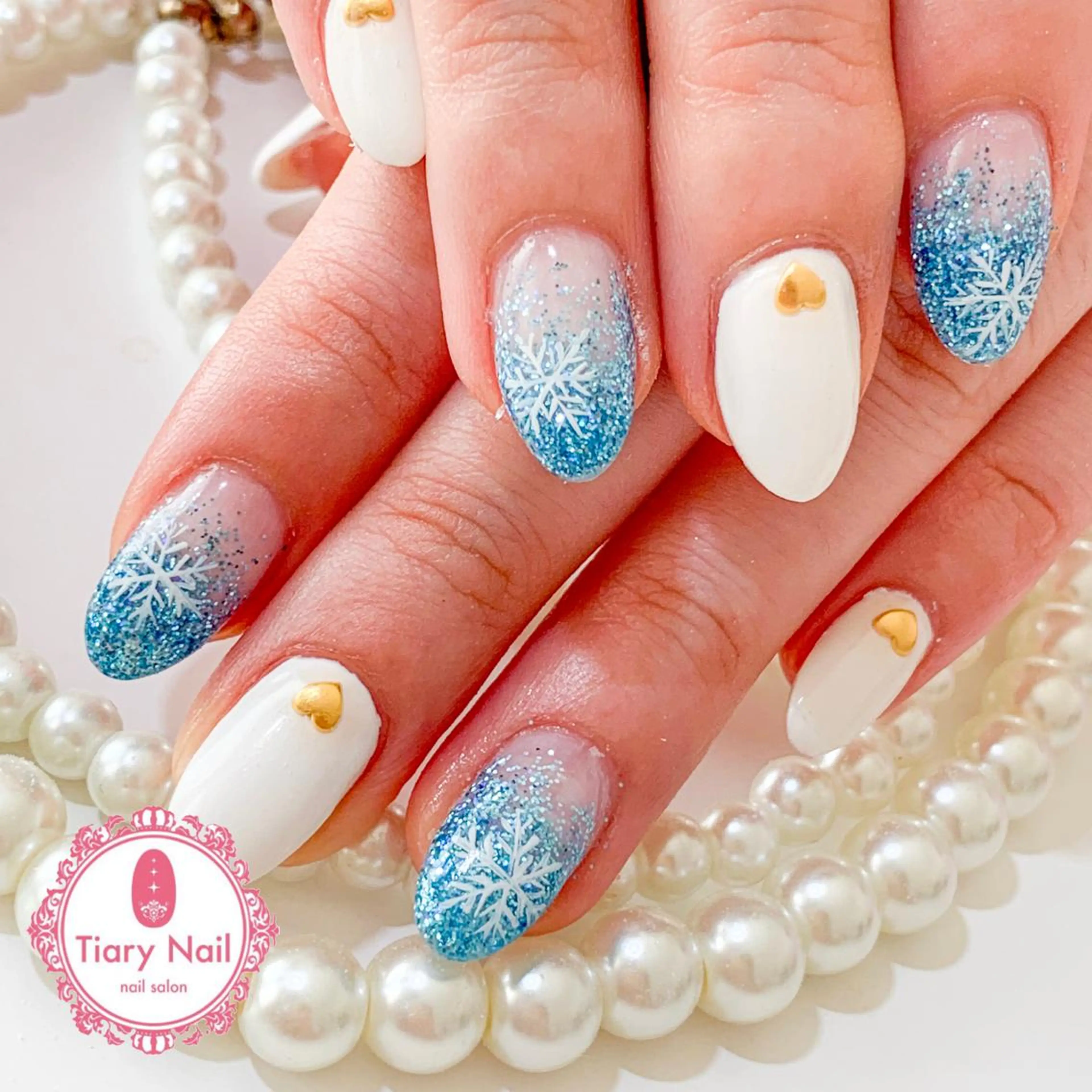 ネイル 桜ネイル 成人式 オフィスネイル 💗🪽Tiary Nail🪽💗のネイルデザイン