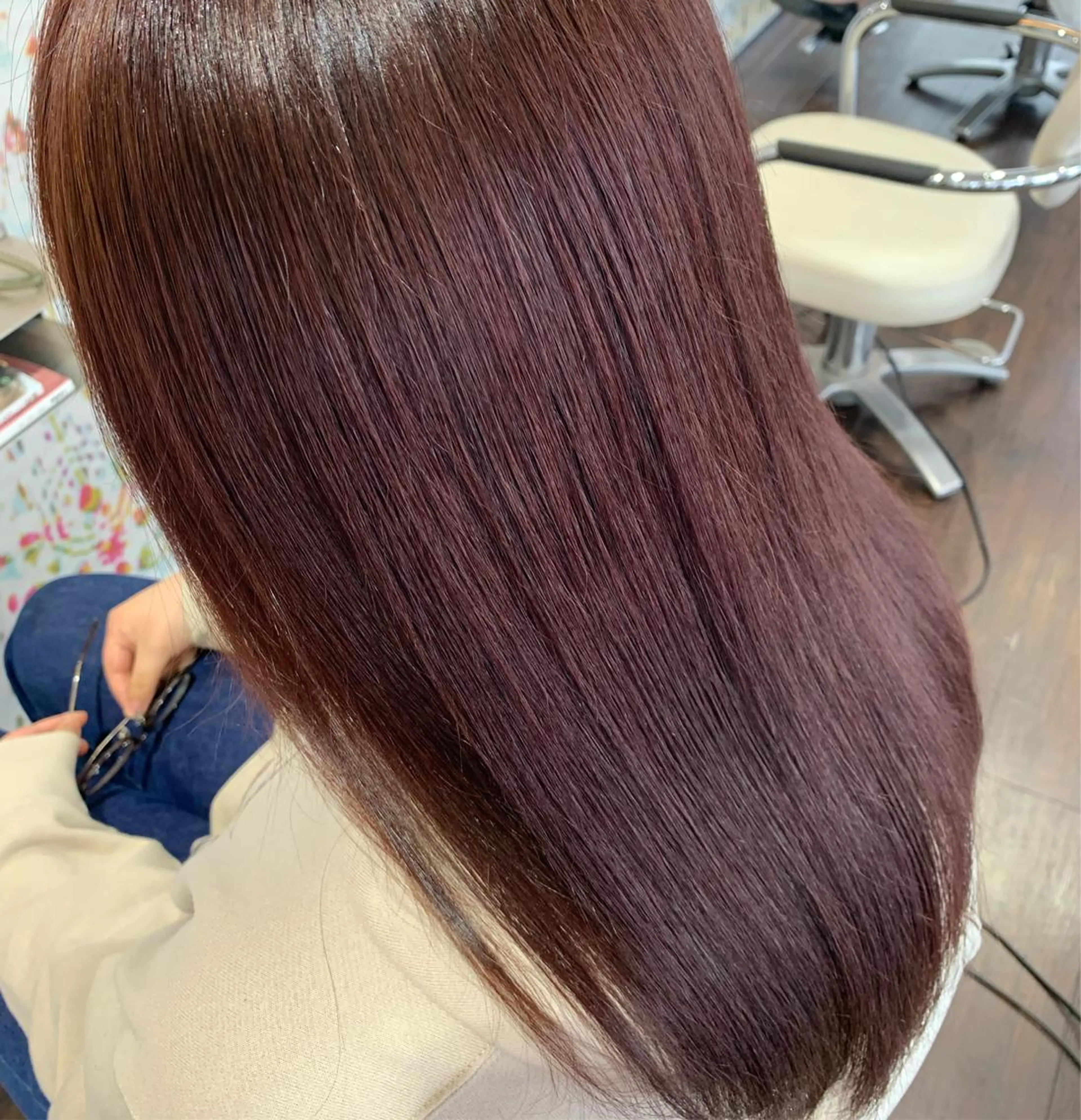 ロング カラー イルミナカラー ピンクカラー カット ヘアカラー トリートメント Yuuki🌷名古屋 栄 カラー/ボブのヘアスタイル