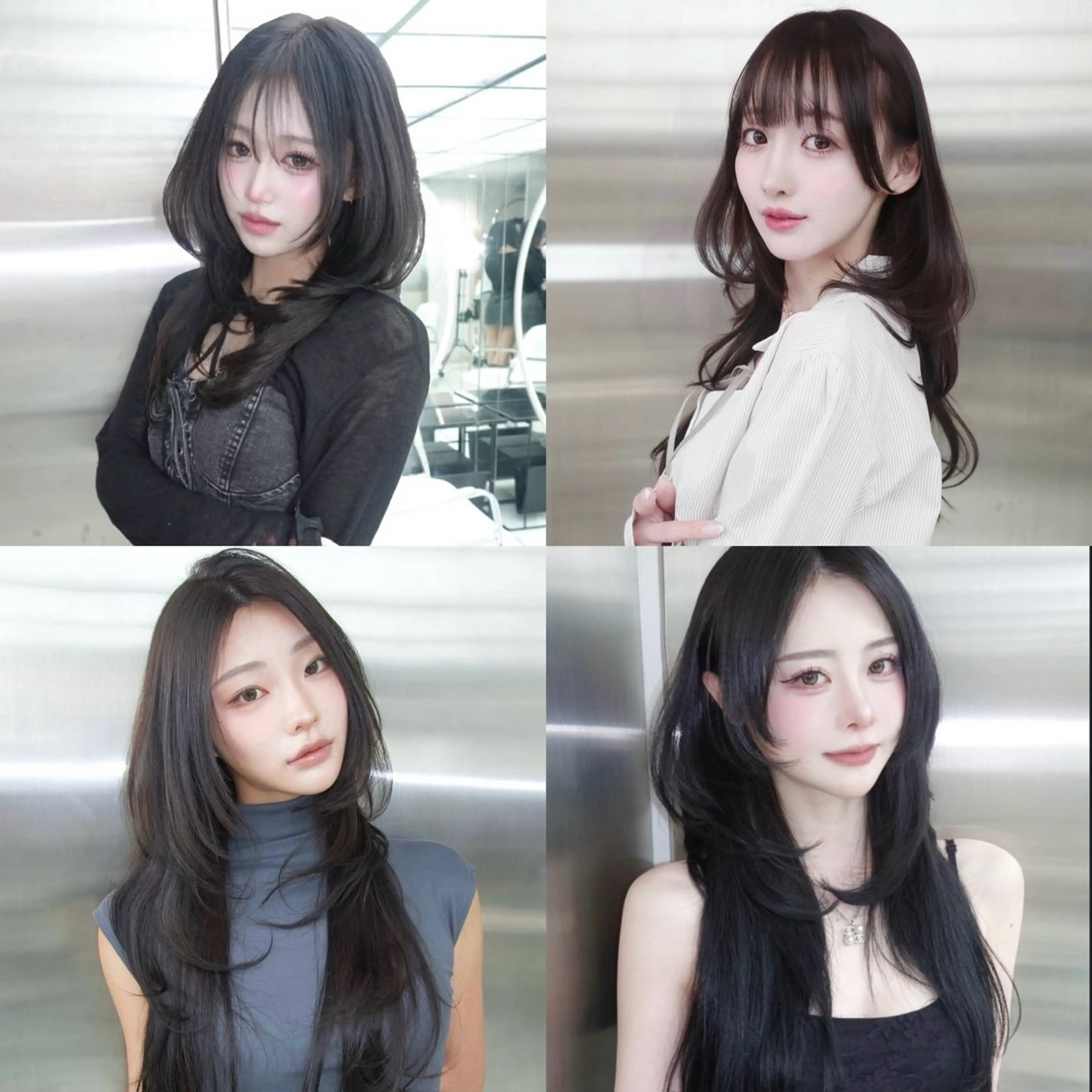 ロング カラー くびれヘア 顔周りカット ハイレイヤー 韓国風ヘア レイヤーカット カット ヘアカラー トリートメント Nao/ 大宮/レイヤーカットのヘアスタイル
