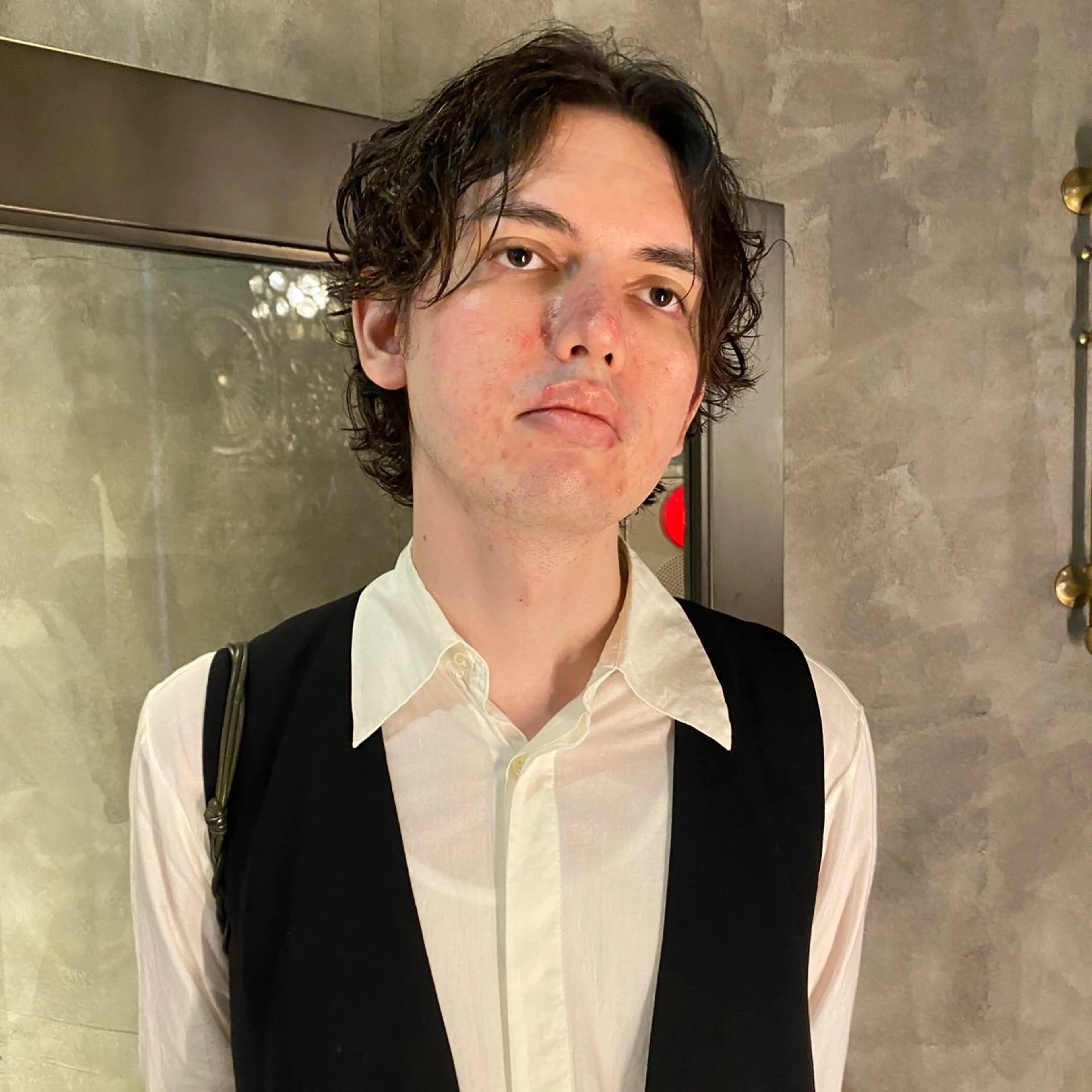 ショート パーマ メンズ メンズパーマ 外国人風カラー スパイラルパーマ カット パーマ トリートメント メンズヘア/パーマ/ SHOUTOのヘアスタイル