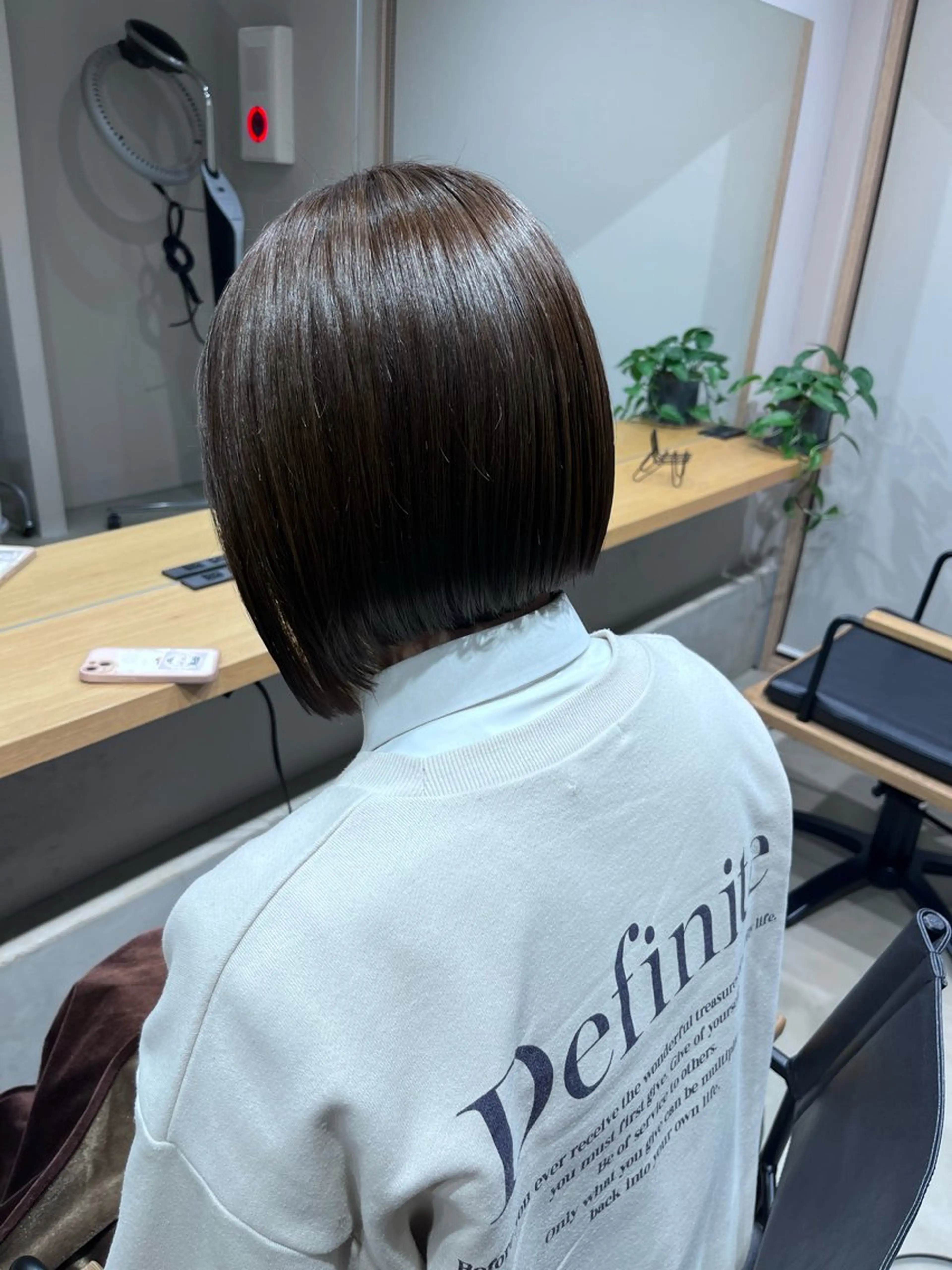 ショート カラー 前下がりボブ グレージュ オリーブグレージュ オリーブグレー ボブ 透明感ケアカラー/ レイヤー/ryokaのヘアスタイル