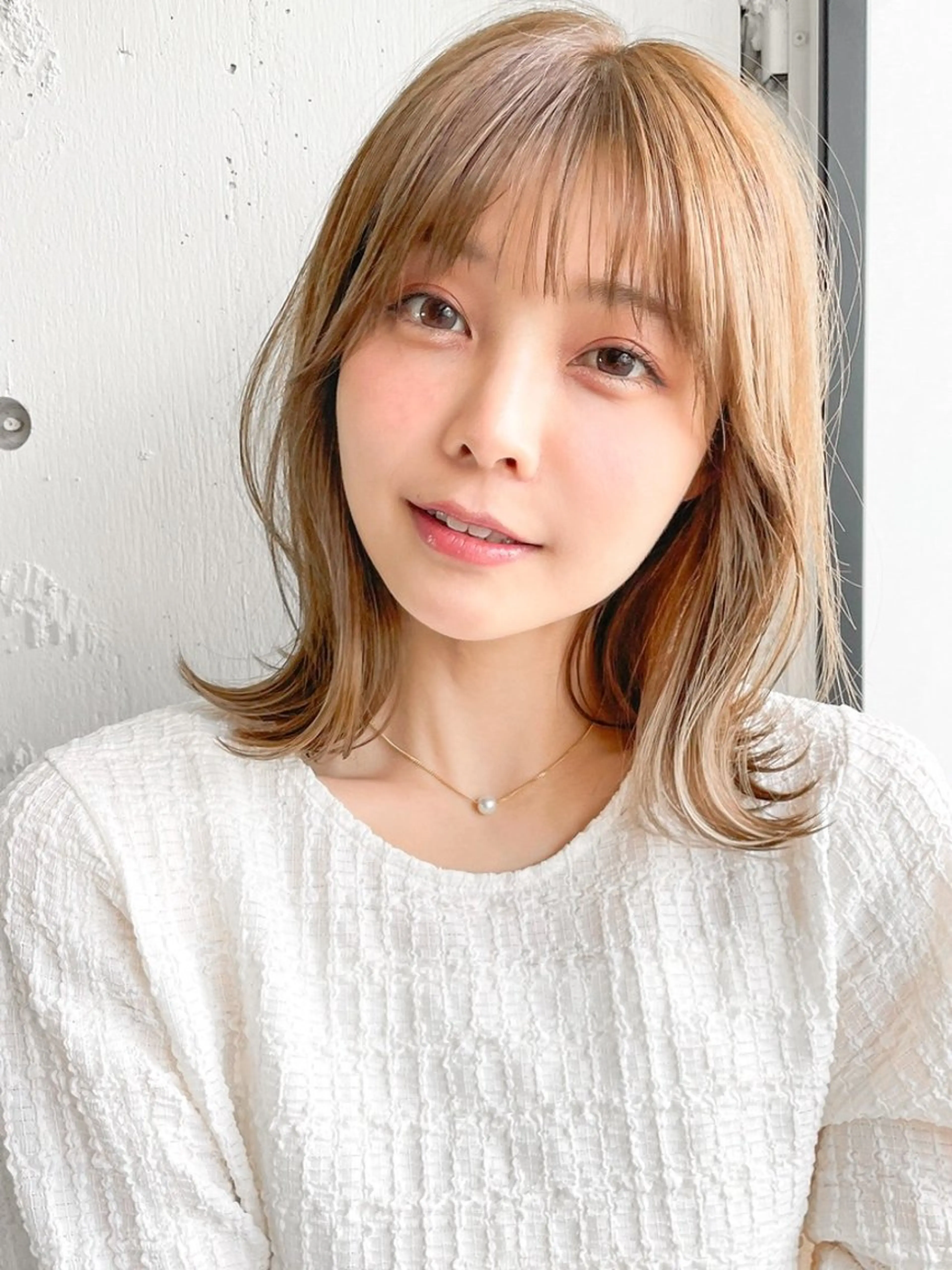 ミディアム Agnos青山/ yuuki🍒のヘアスタイル