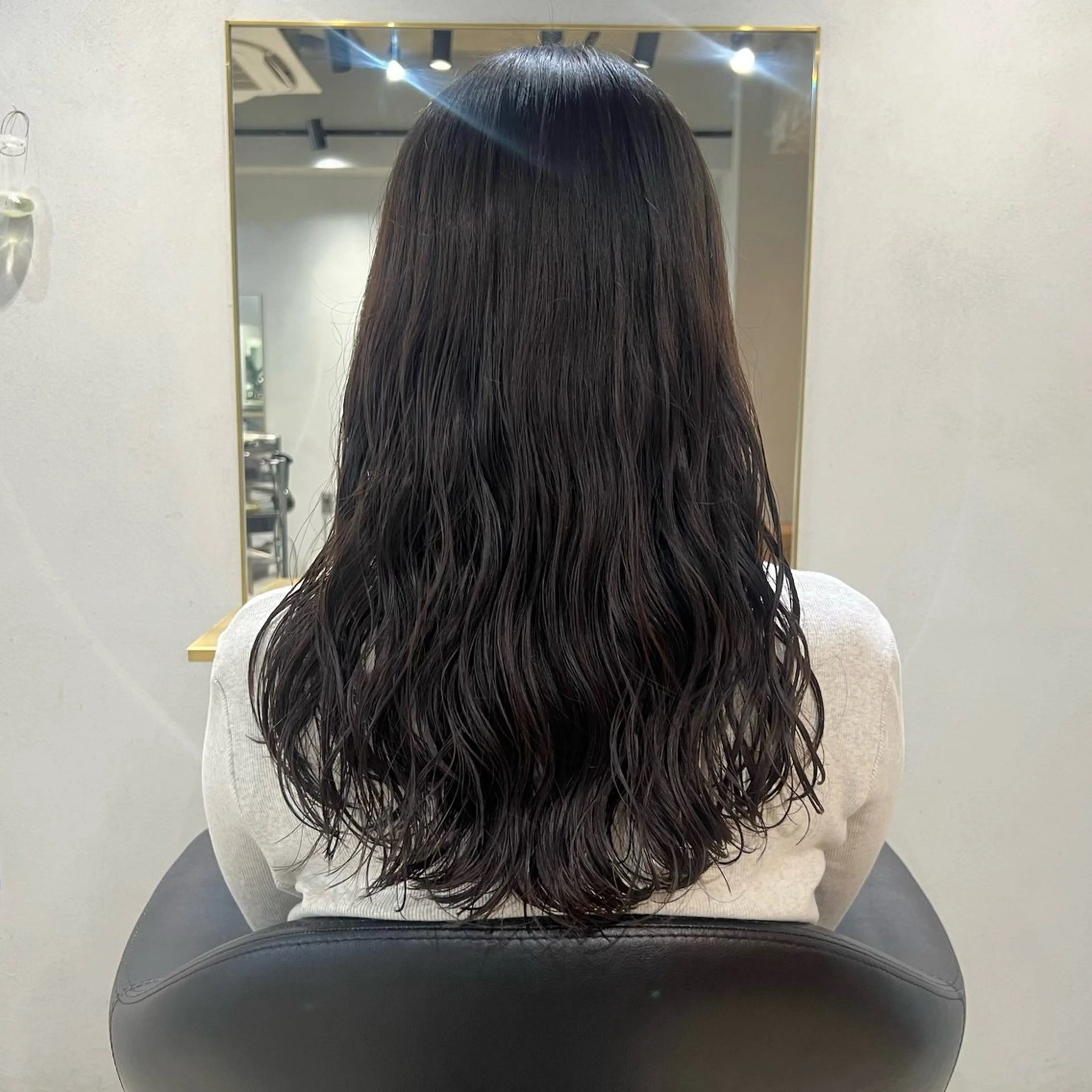 ロング カラー パーマ akane/ボブ /オリーブベージュのヘアスタイル