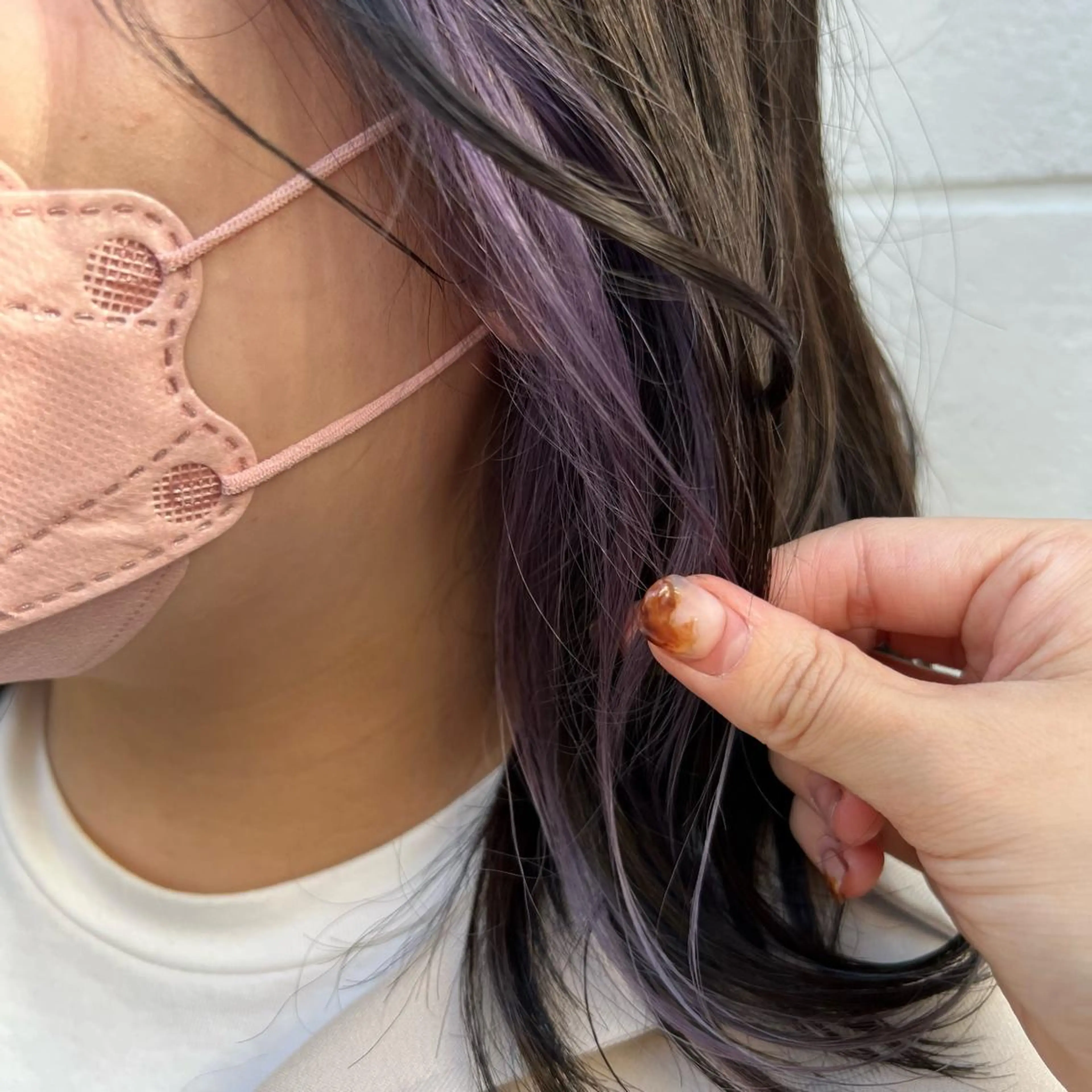 ミディアム ヘアカラー トリートメント インナーカラー♡ Nanakoのヘアスタイル