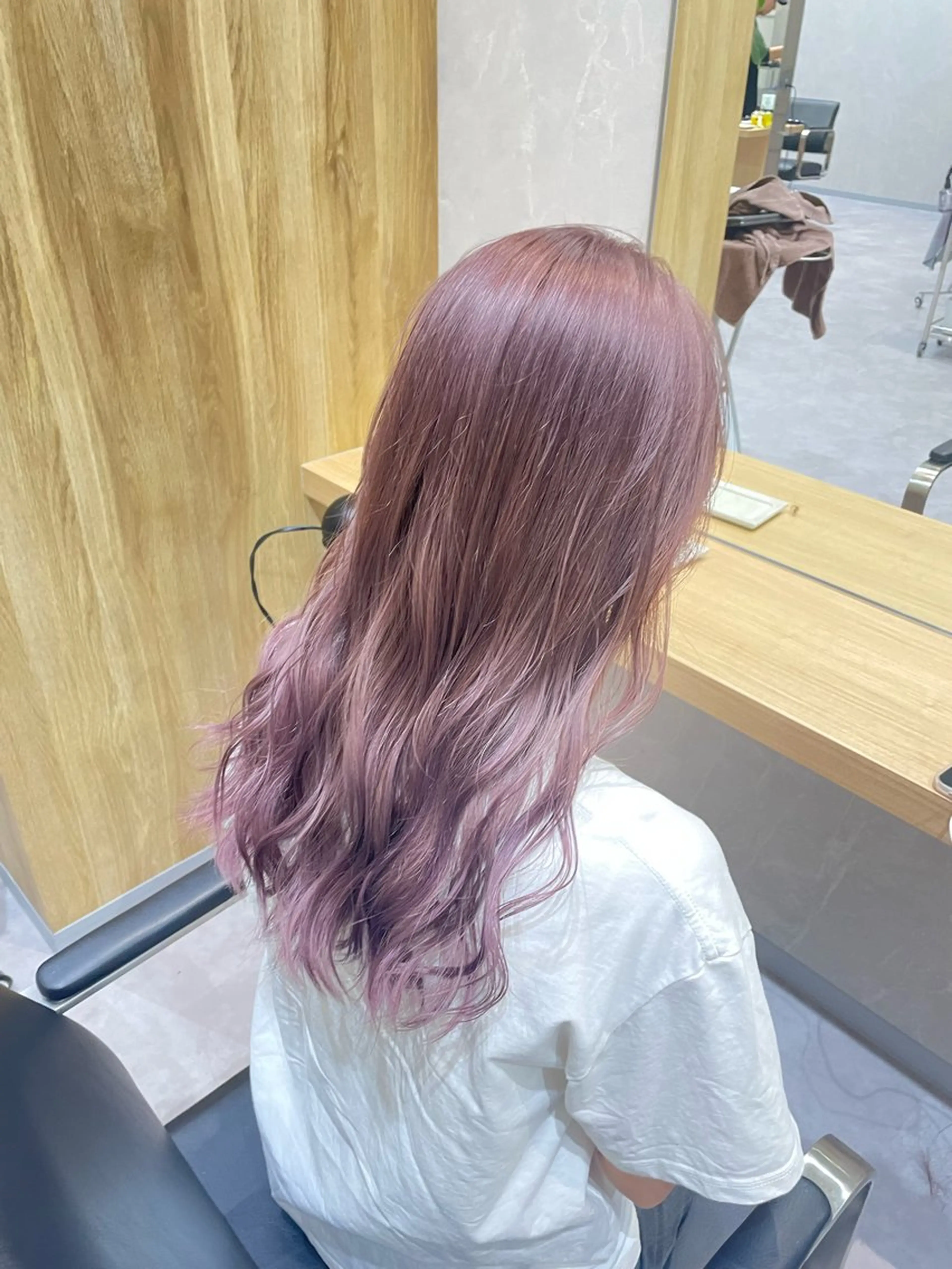 セミロング カラー ハイトーンカラー 縮毛矯正/ジャックのヘアスタイル