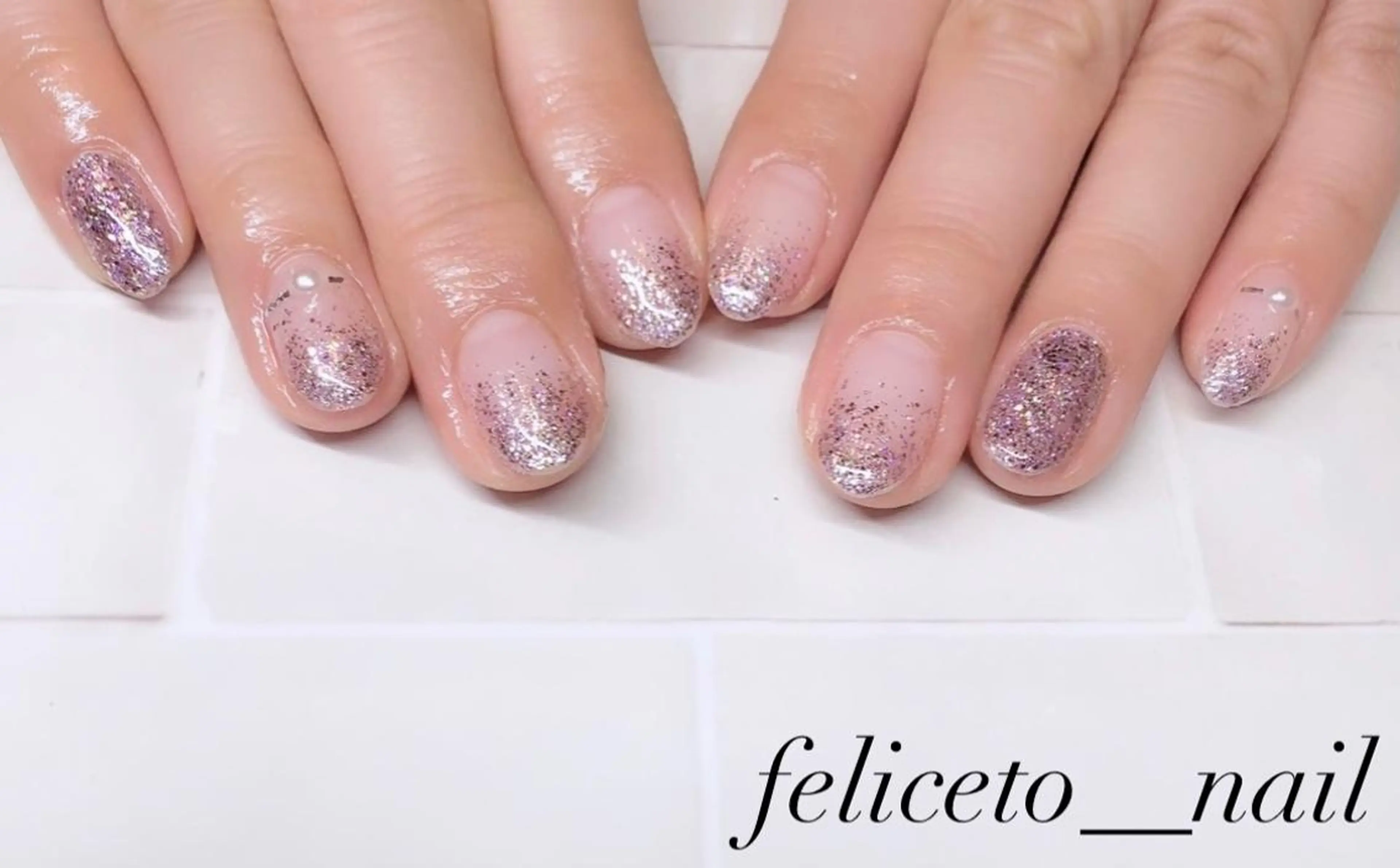 ネイル ラメ(グリッター) パープル Honokaホノカ nailのエステ・リラクイメージ