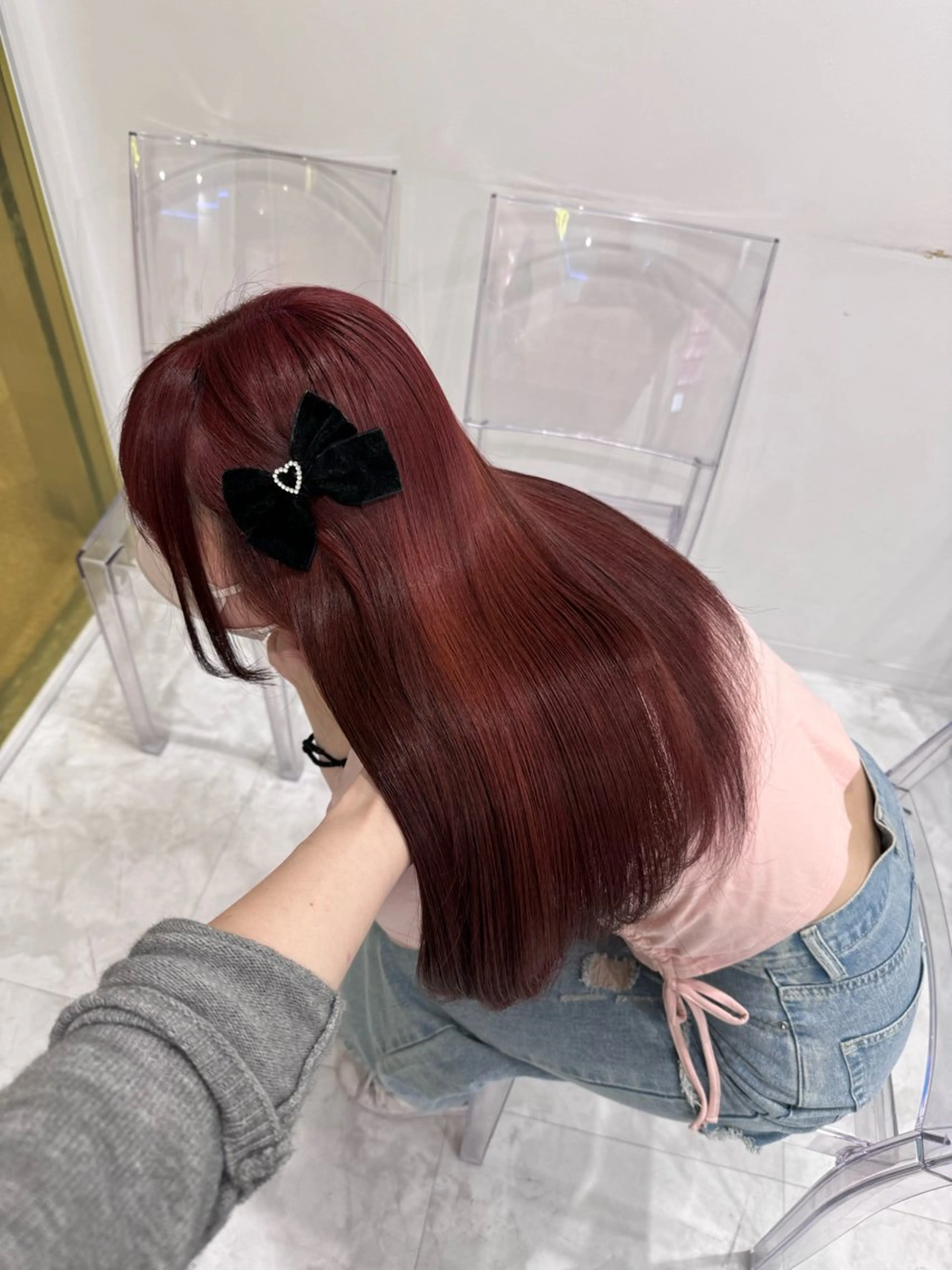 ロング ヘアカラー ブリーチなし透明感 カラー/MISANOのヘアスタイル
