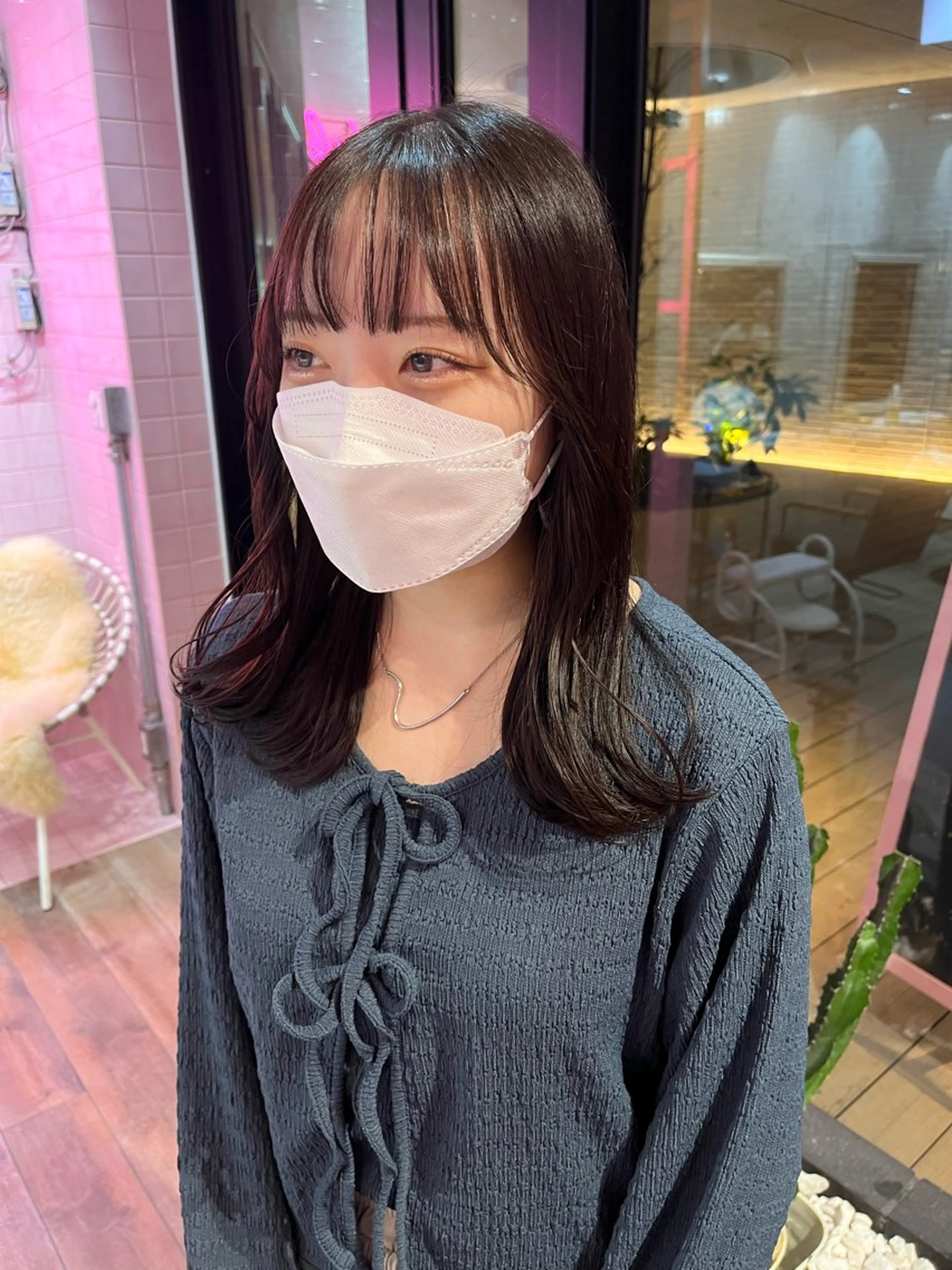 セミロング 艶感透明感カラー🤍 hinaのヘアスタイル