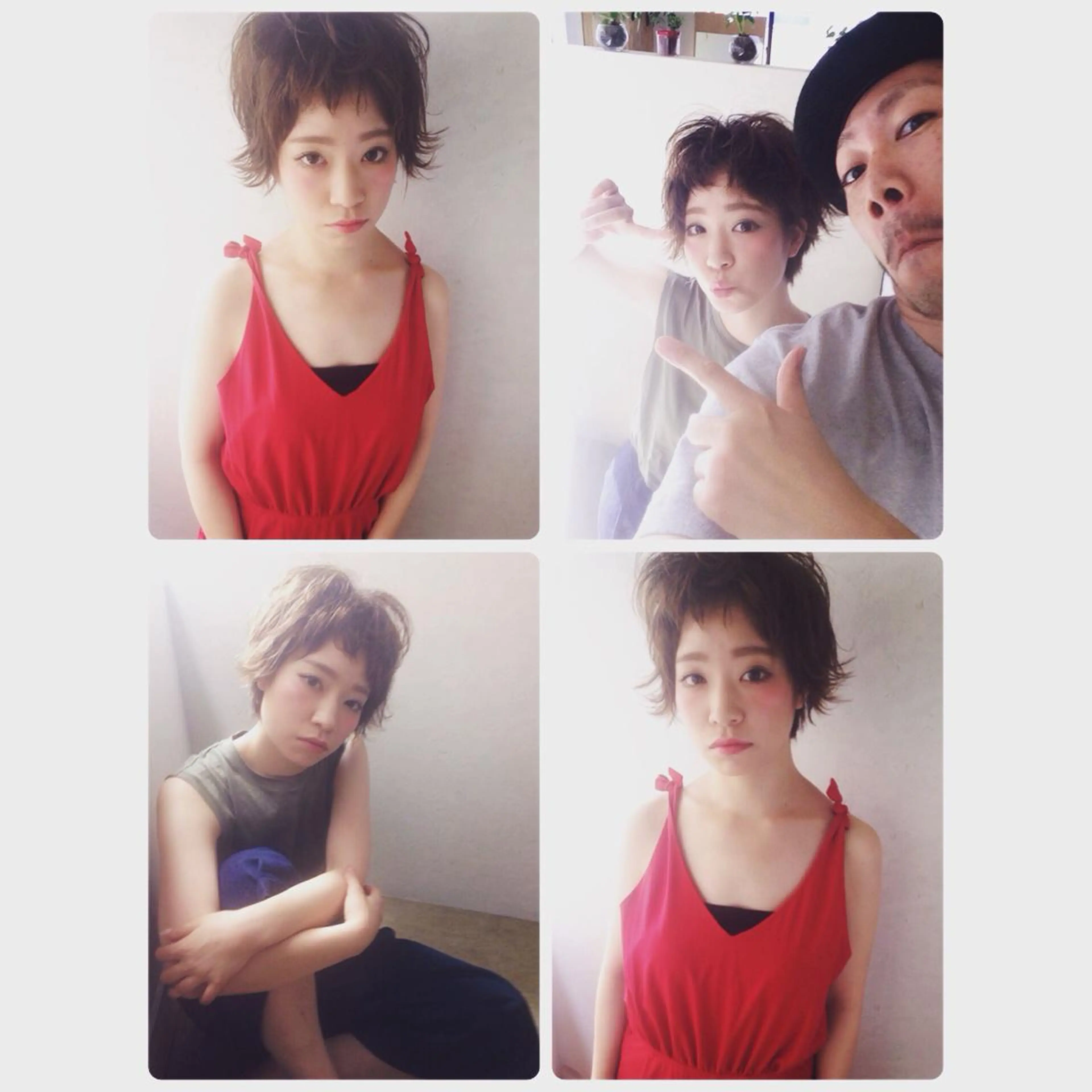 ショート カラー パーマ 💎髪質改善💎 デザイナーshinのヘアスタイル