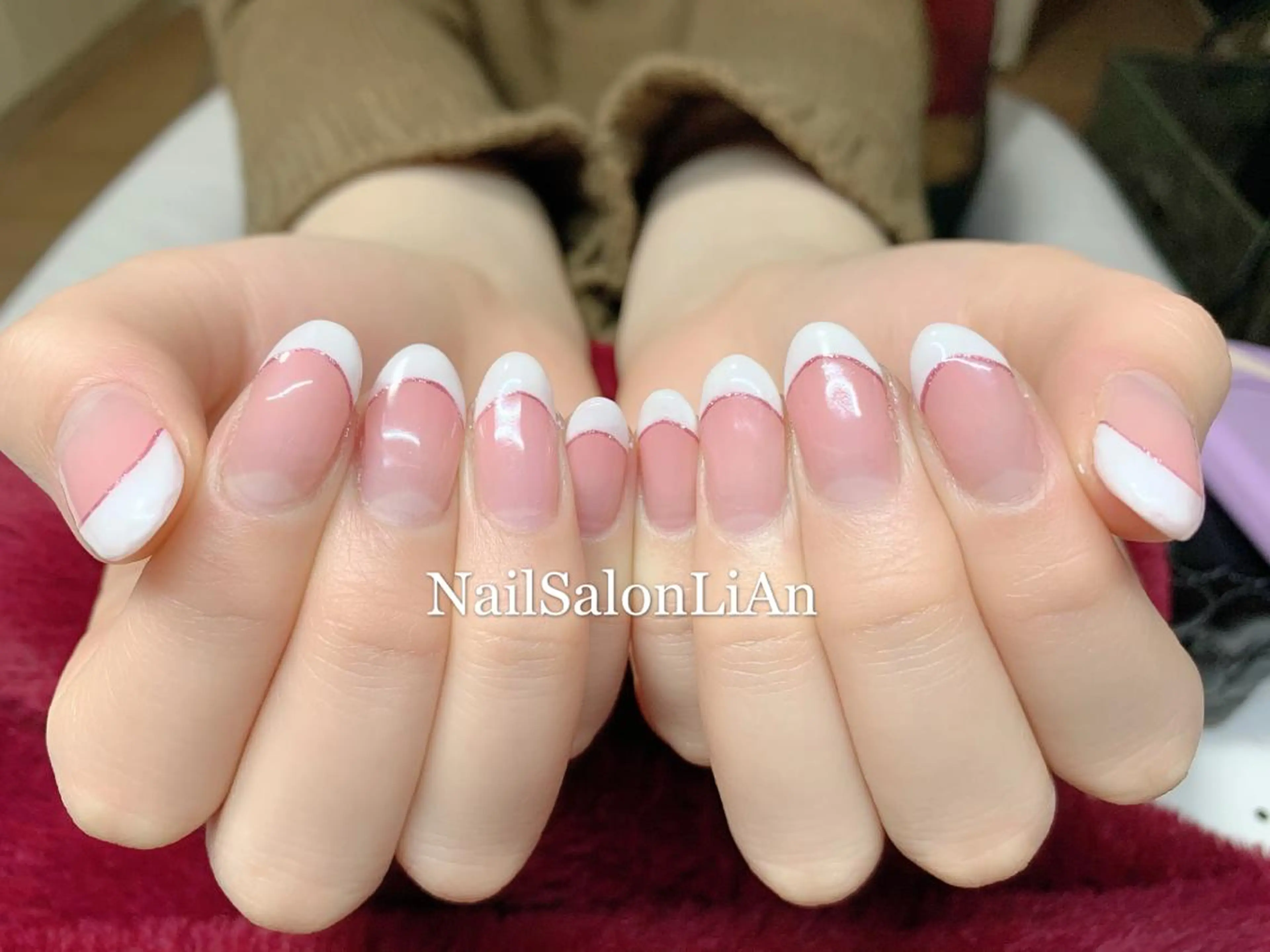 ネイル フレンチネイル ハンドネイル NailSalon LiAnのネイルデザイン