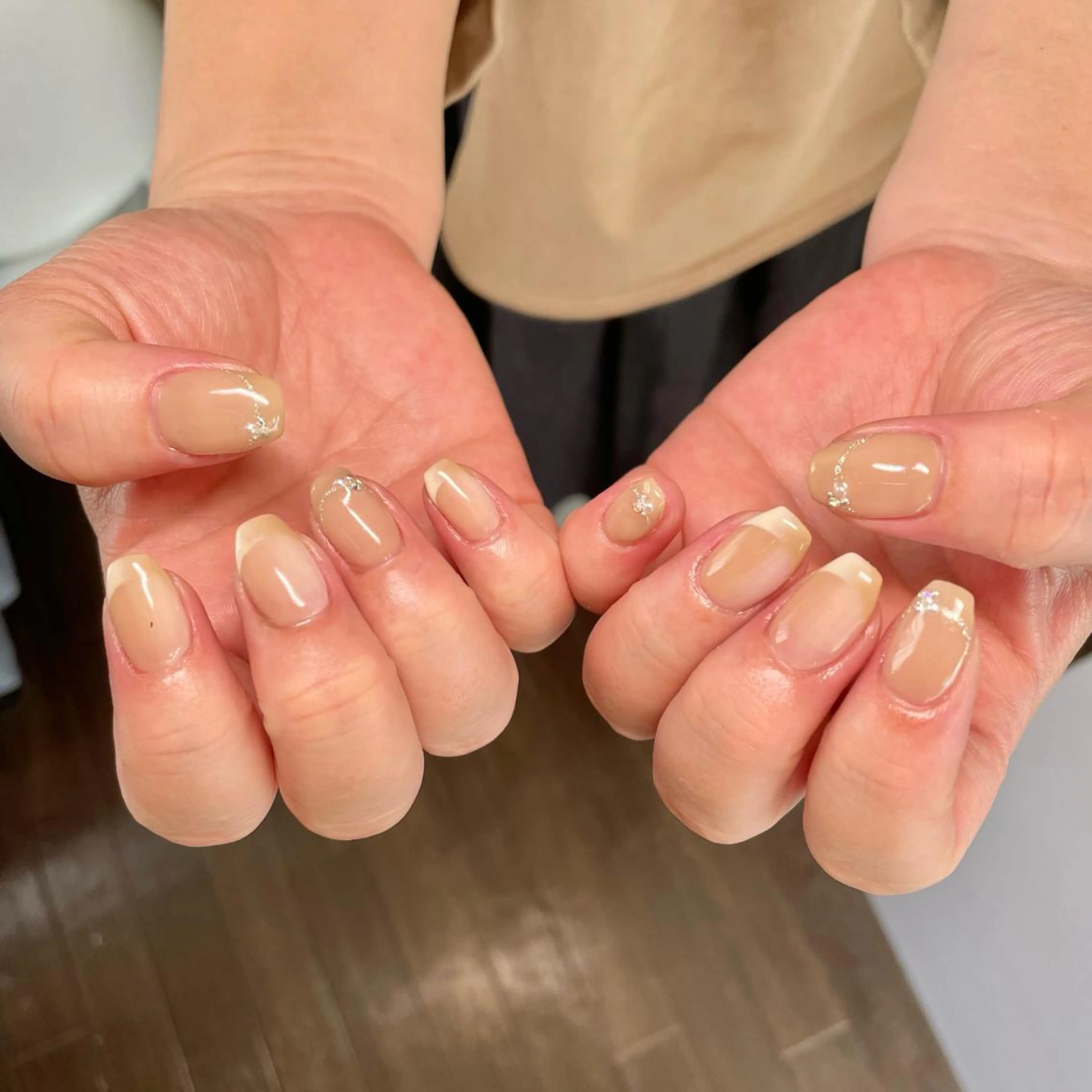 ネイル フレンチネイル オンブレフレンチ Nail Eyelashのネイルデザイン