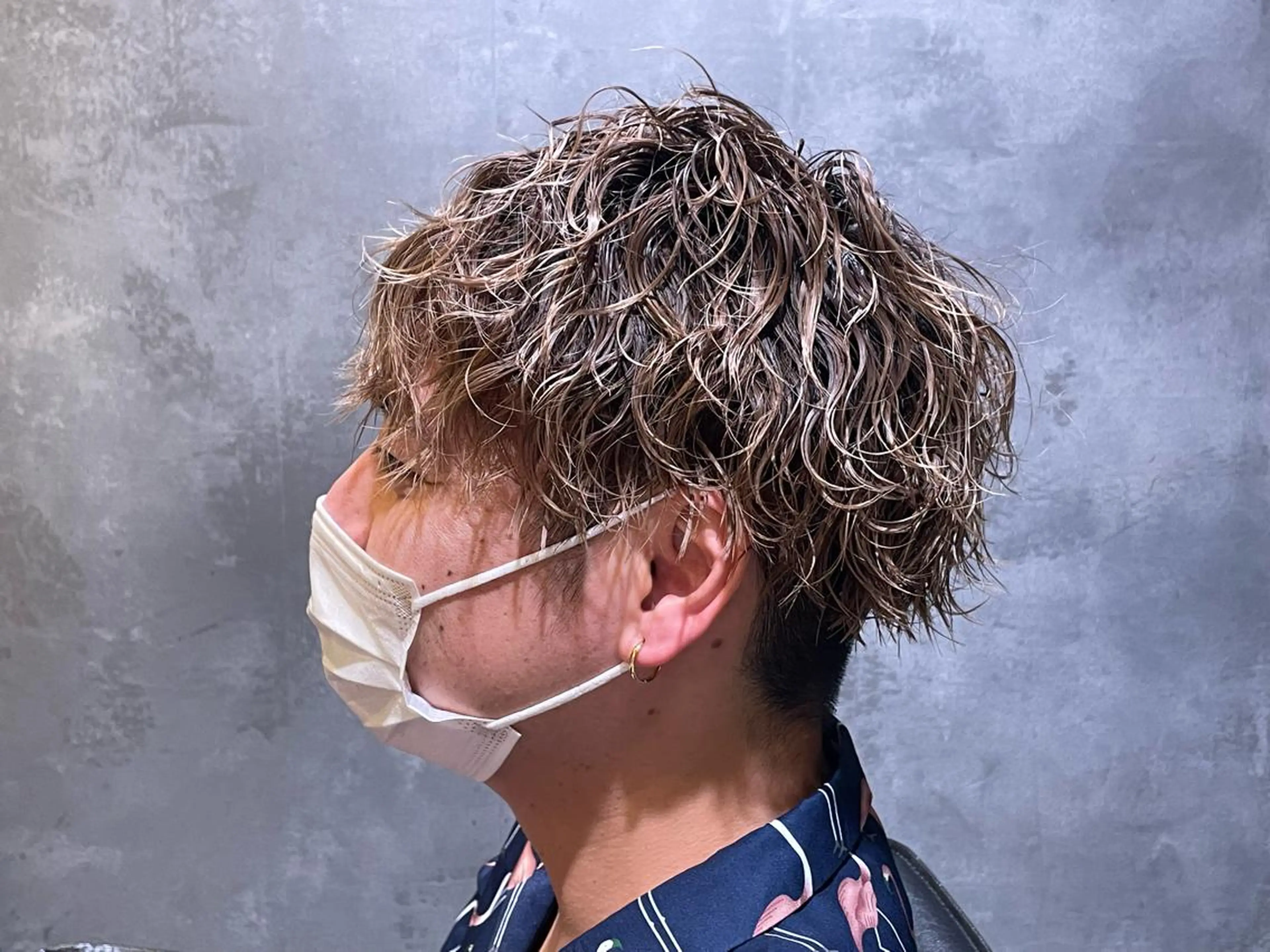 パーマ メンズ カット パーマ トリートメント 前川 海斗のヘアスタイル