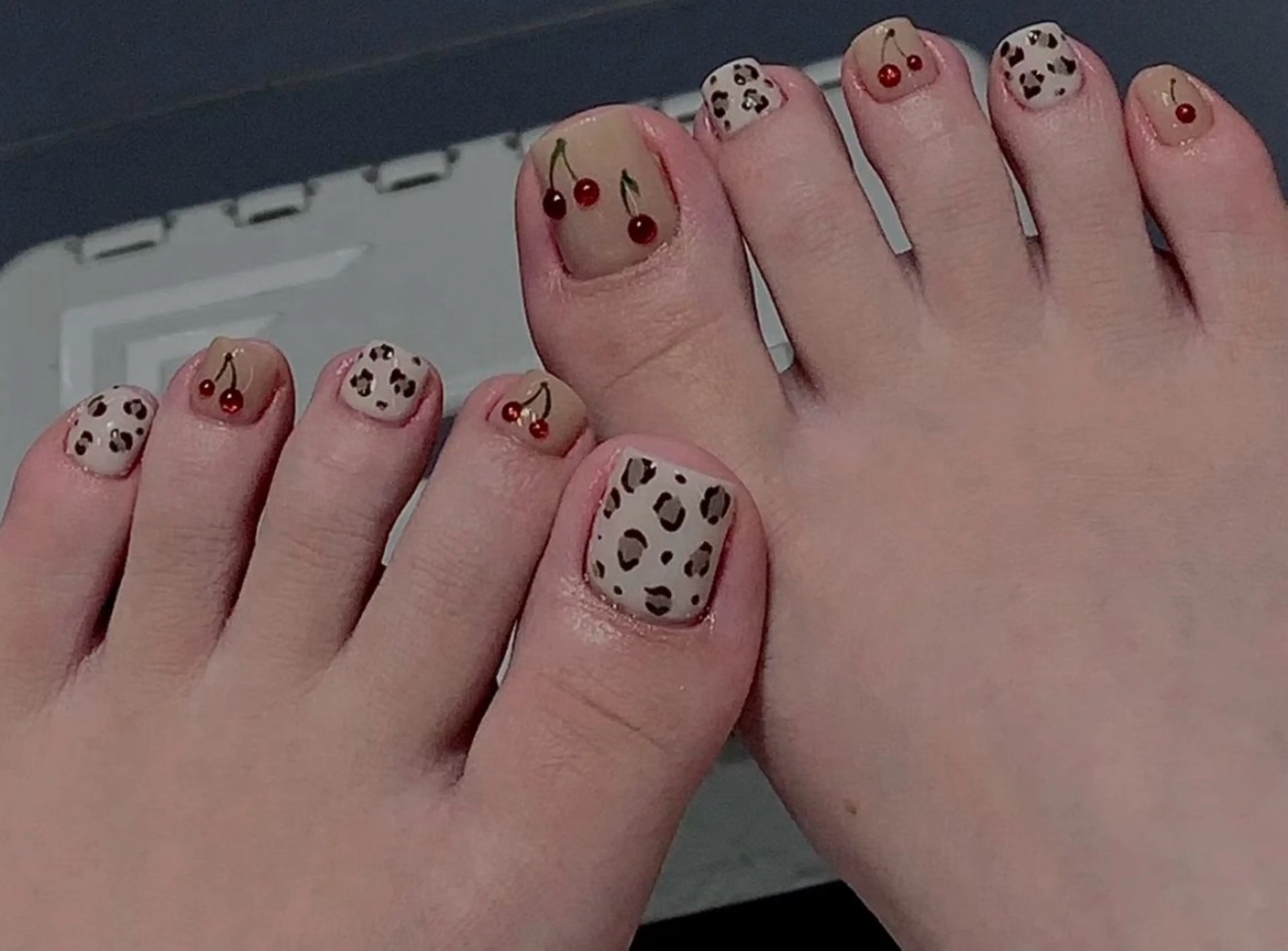 フット2本アートの写真