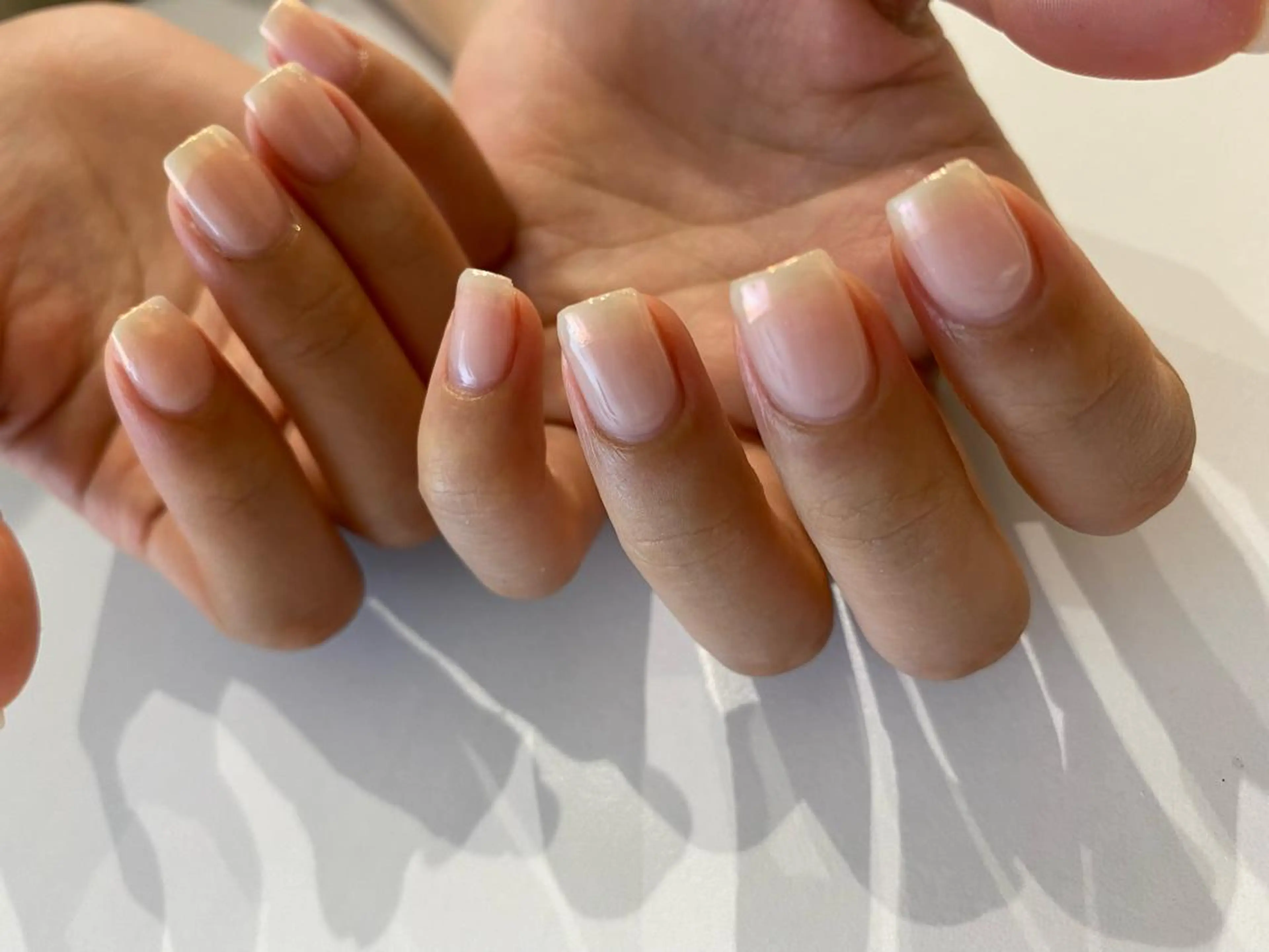 ネイル オーロラネイル フレンチネイル ハンドネイル Ann nailのネイルデザイン