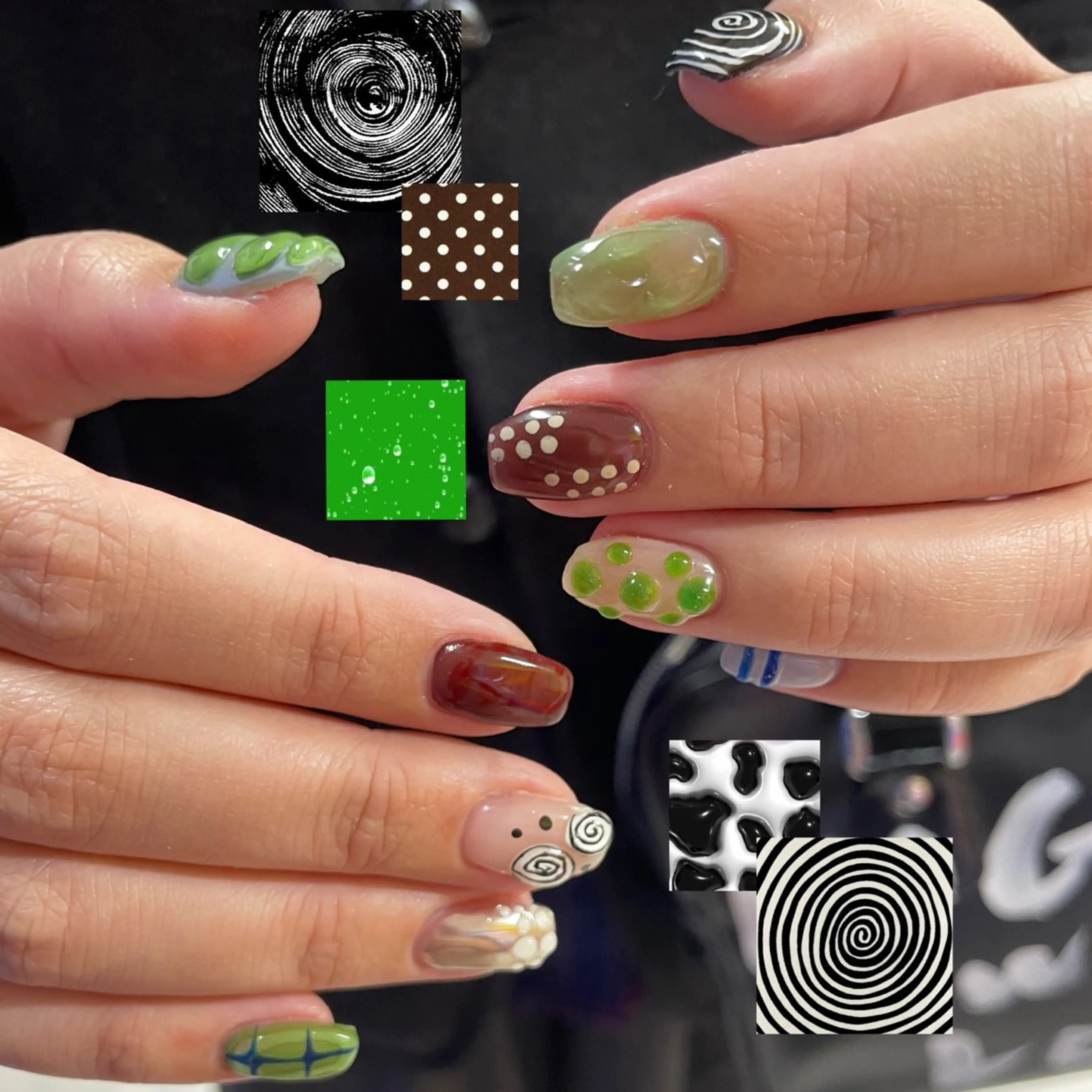 ネイル ハンドネイル ひめか🫁 推し概念・個性派のネイルデザイン