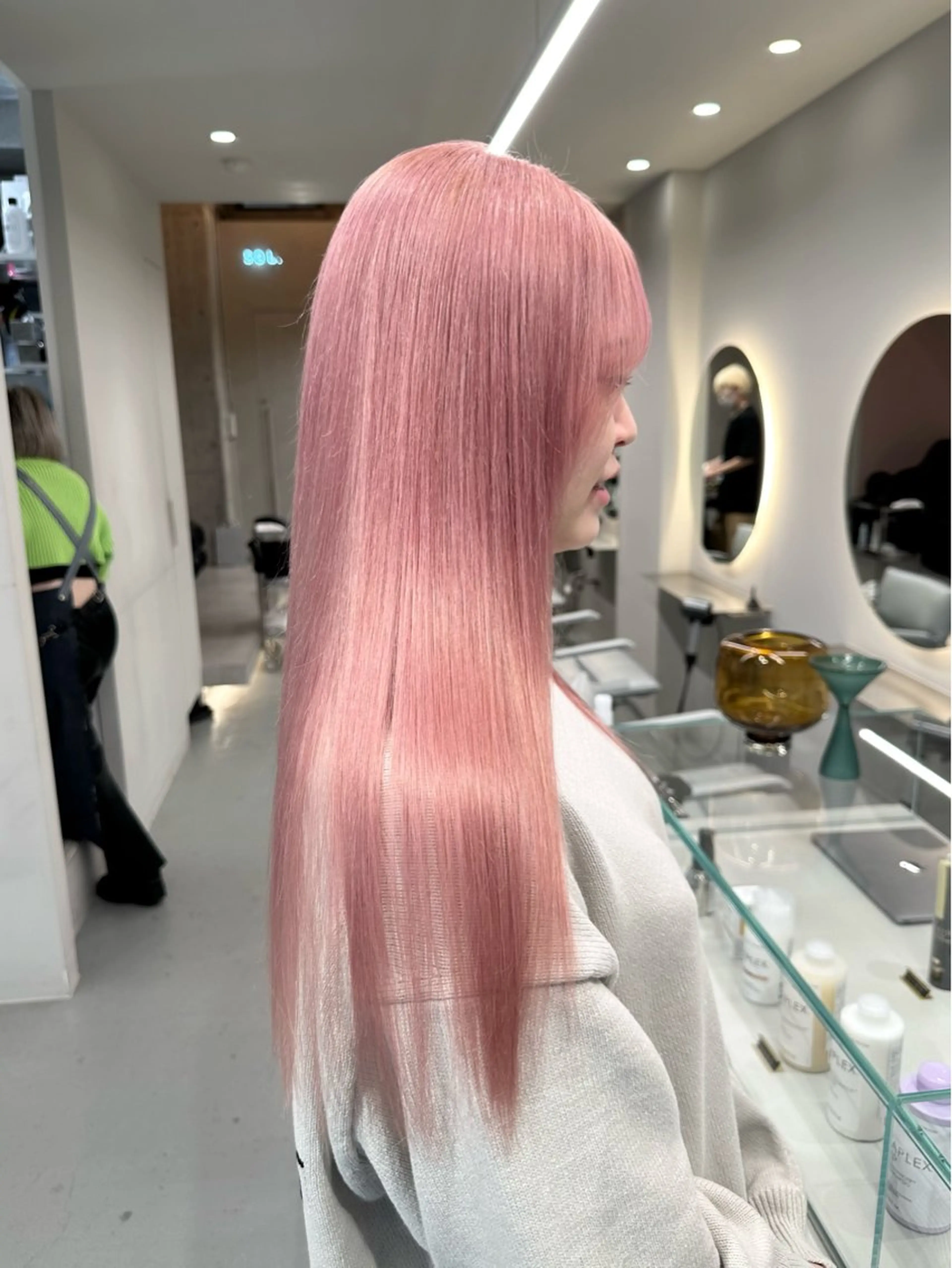 ロング カラー ヘアアレンジ ヘアカラー 原宿・デザインカラー YUI🤍ྀིのヘアスタイル