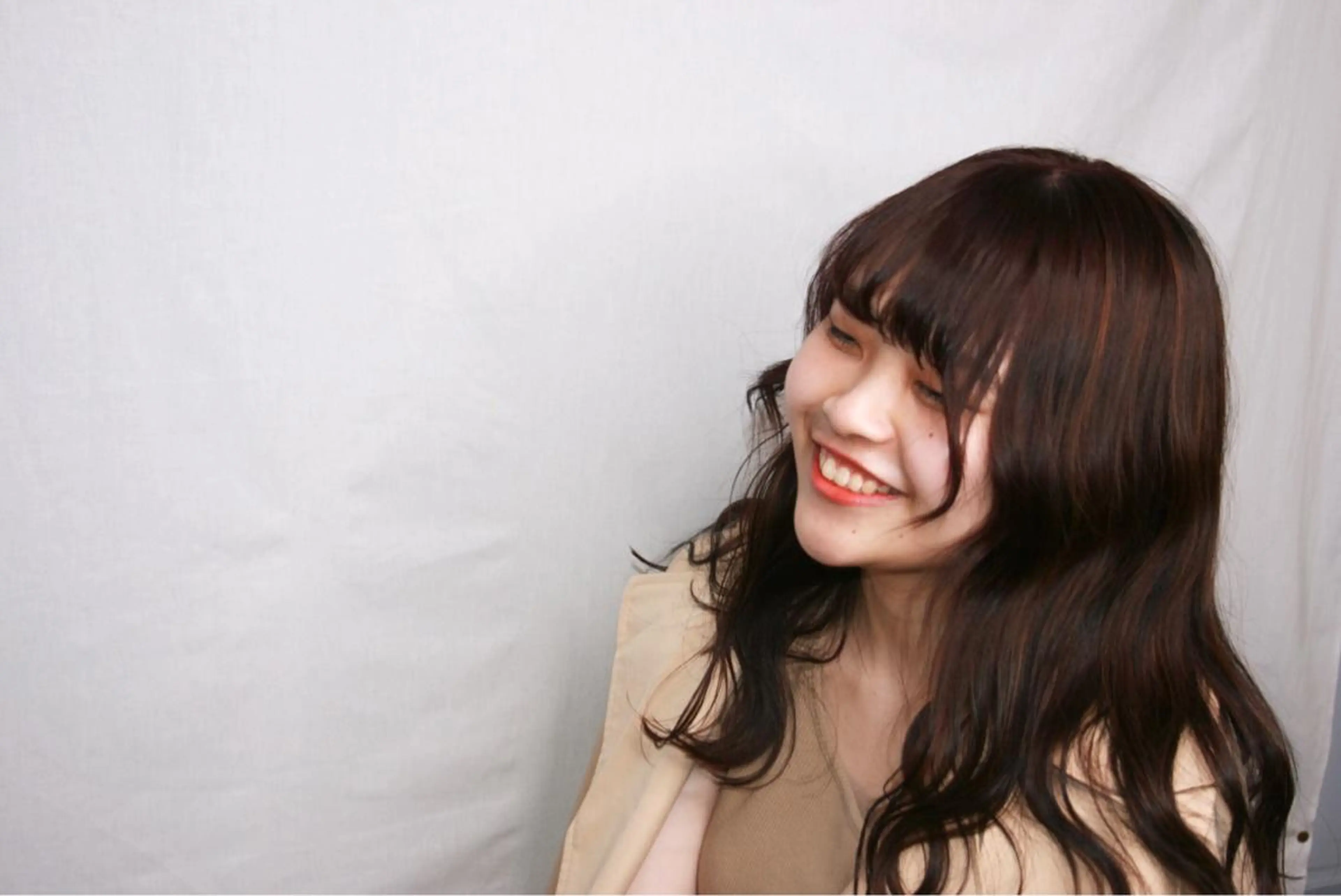 ロング カラー 韓国風レイヤーカット 松葉翔のヘアスタイル