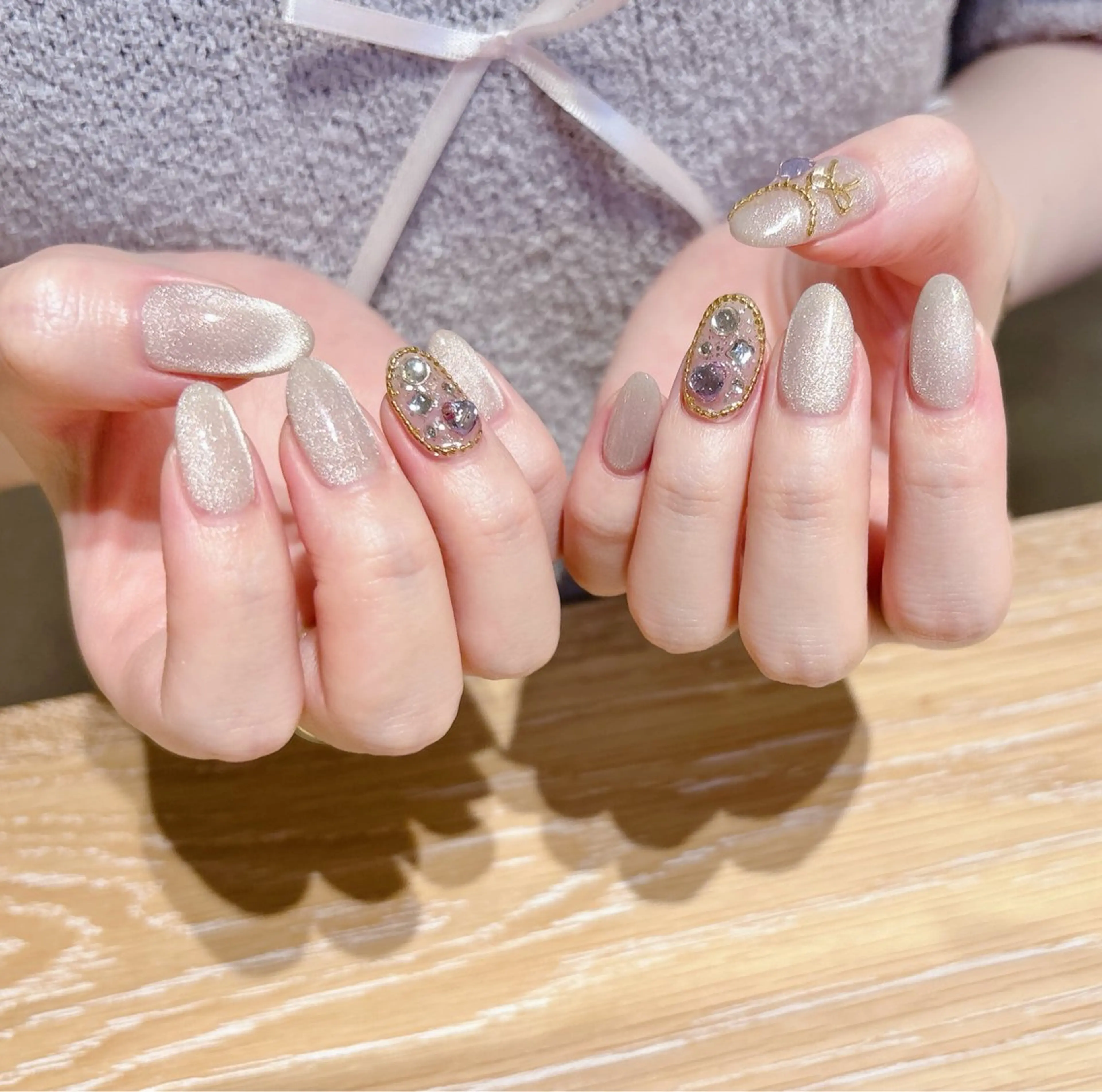 ネイル マグネットネイル ハンドネイル FLARE NAIL フレアネイルのネイルデザイン