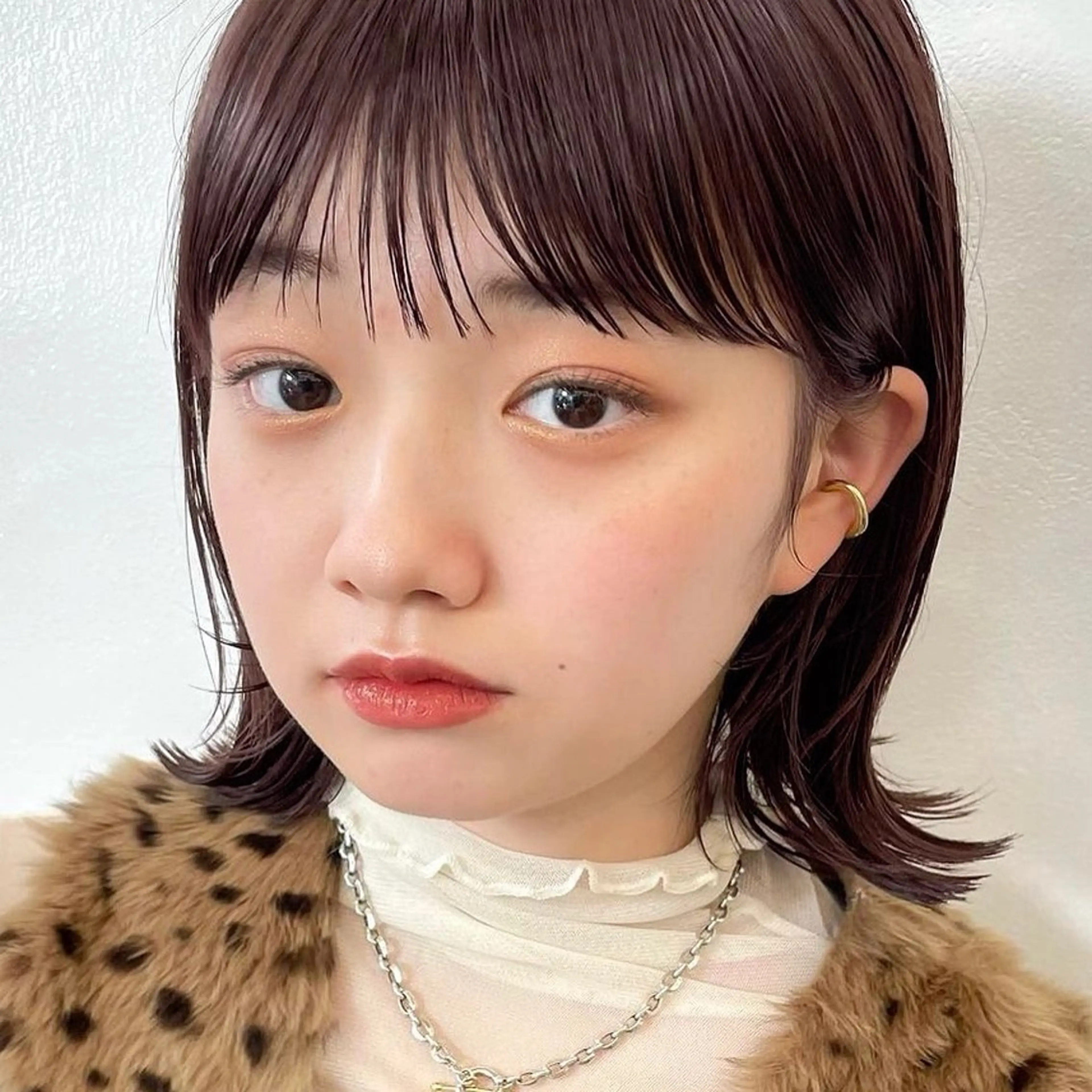 ミディアム カラー ヘアアレンジ 【柔らか透明感✨/ 似合せ前髪】大石葉月のヘアスタイル