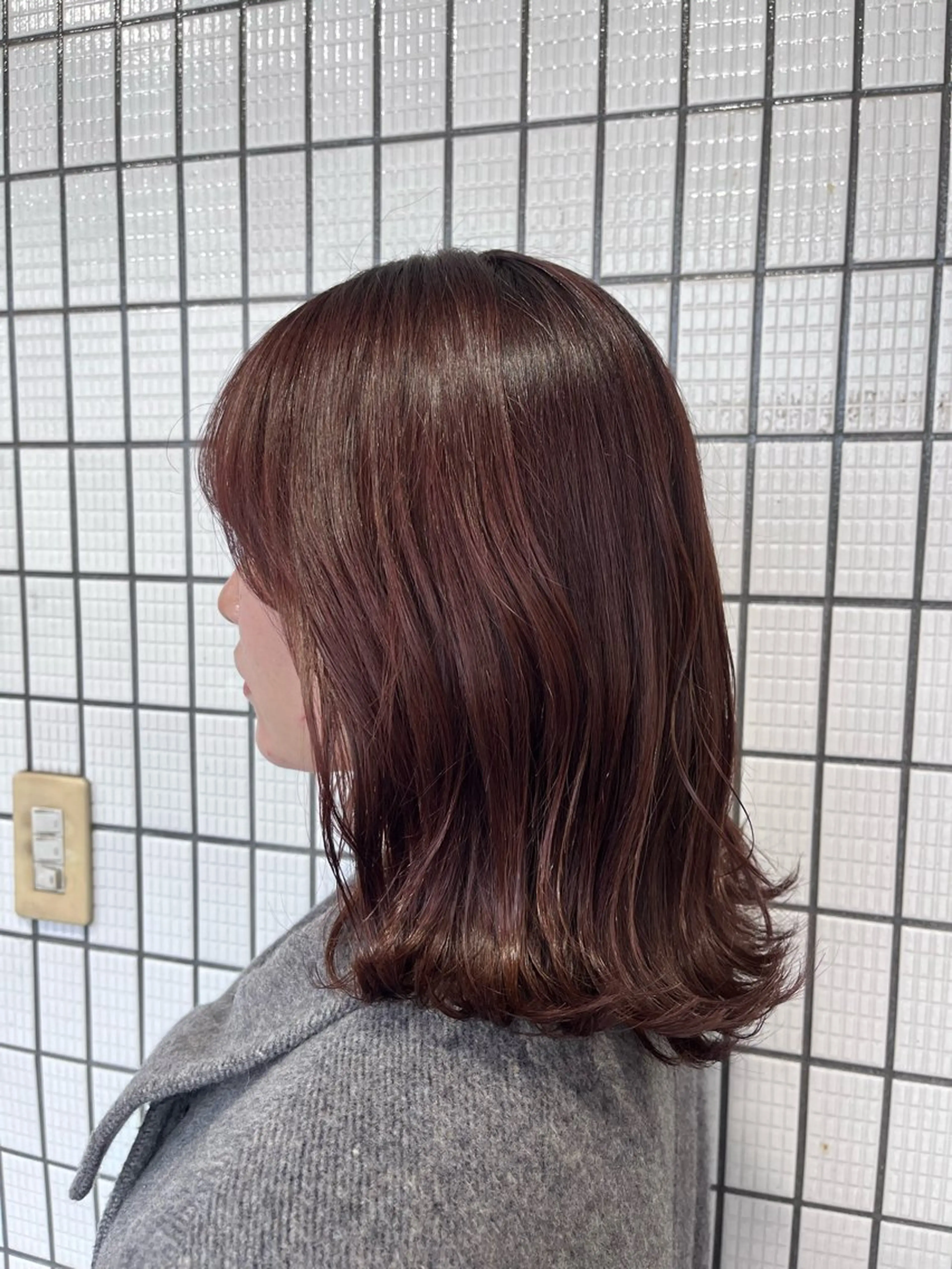 ミディアム カラー カット ヘアカラー 五十嵐ゆり 美髪カラー　武蔵小杉のヘアスタイル