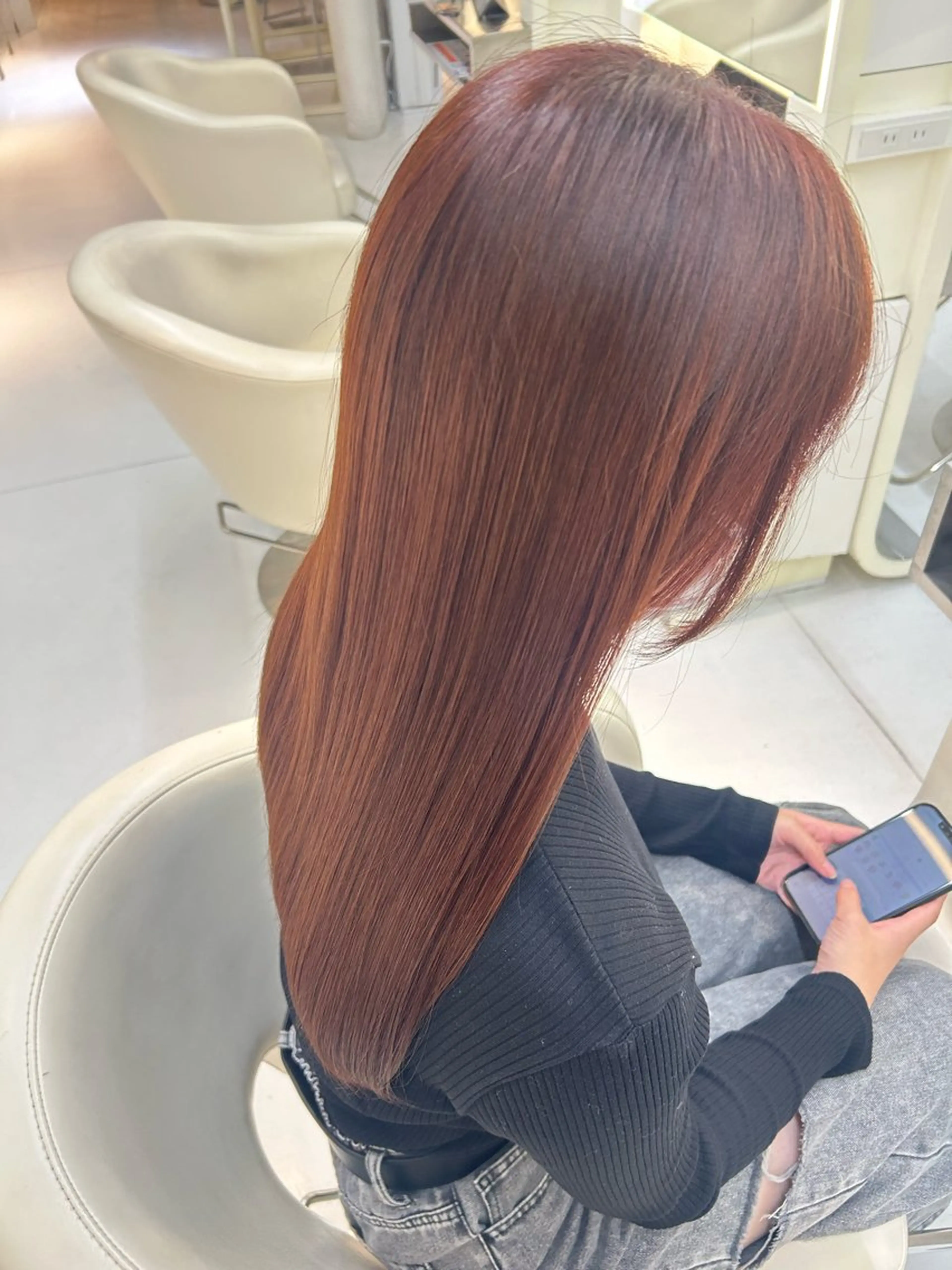 セミロング カラー asterisk ななかのヘアスタイル